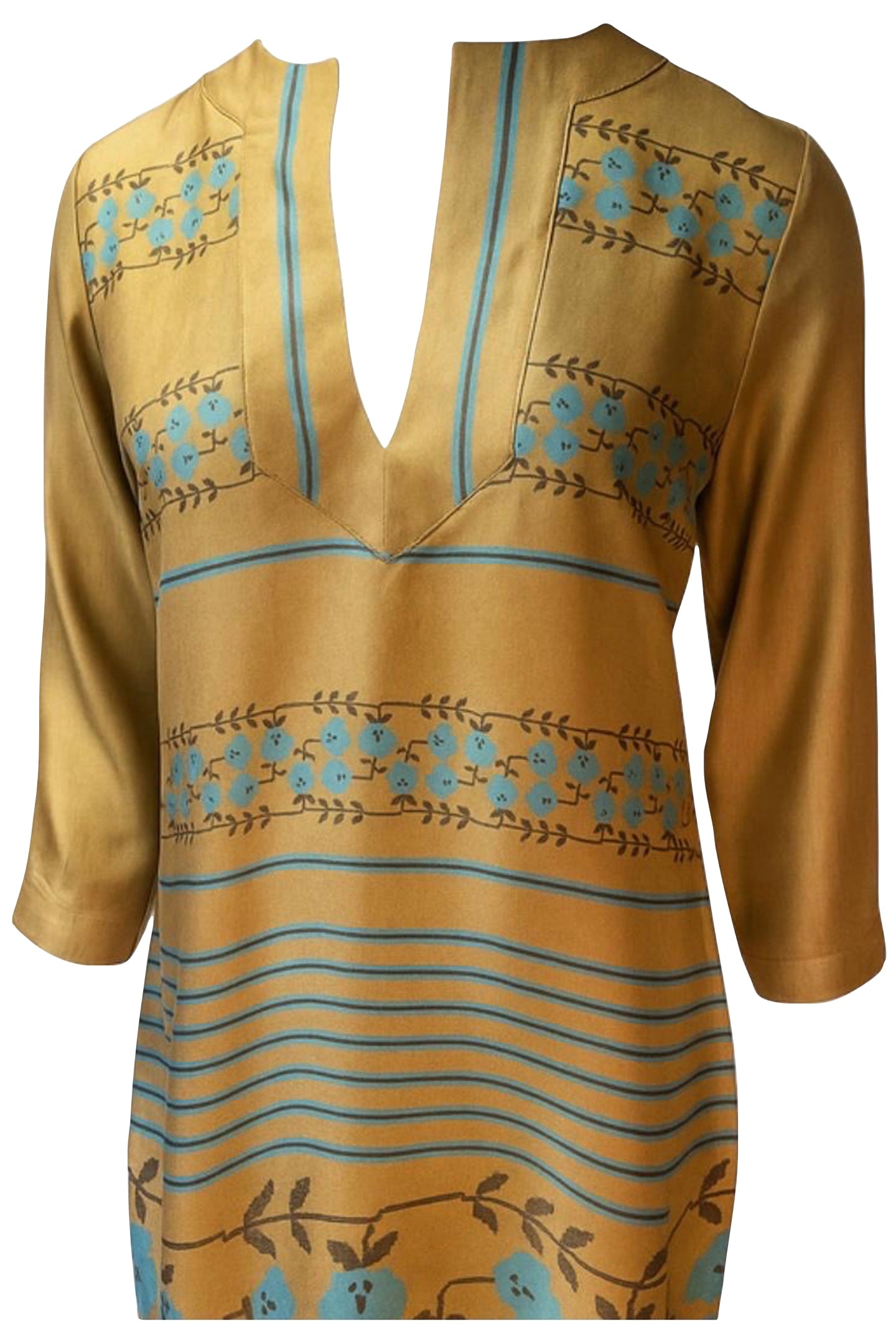 TUNIC PALMA 001 BROWN/BLUE 3
