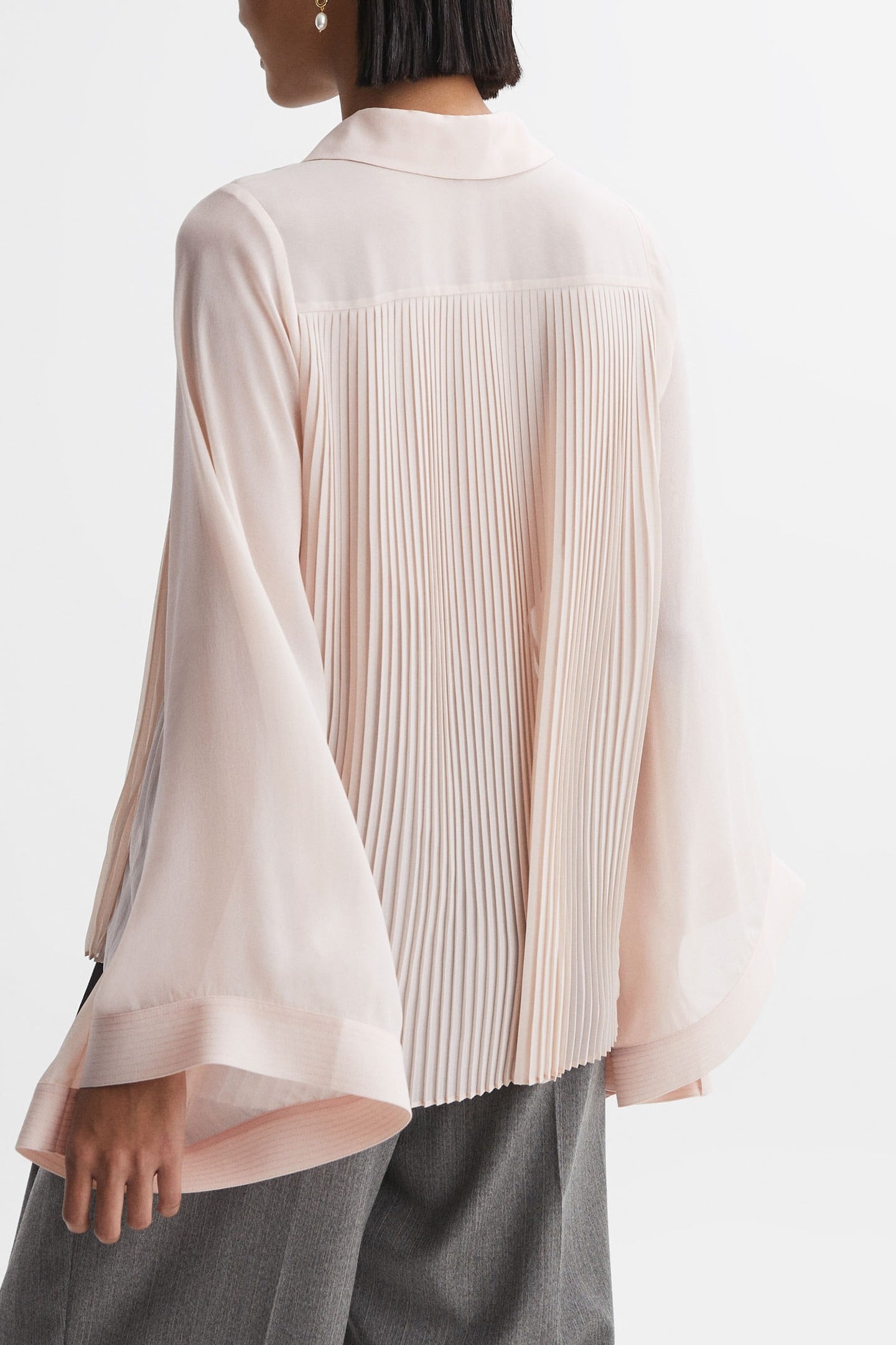 PLEAT DETAIL BLOUSE NUDE 4