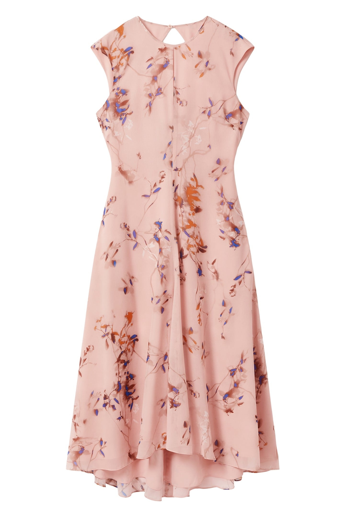 FLORAL PRINTED MIDI DRESS BLUSH 3