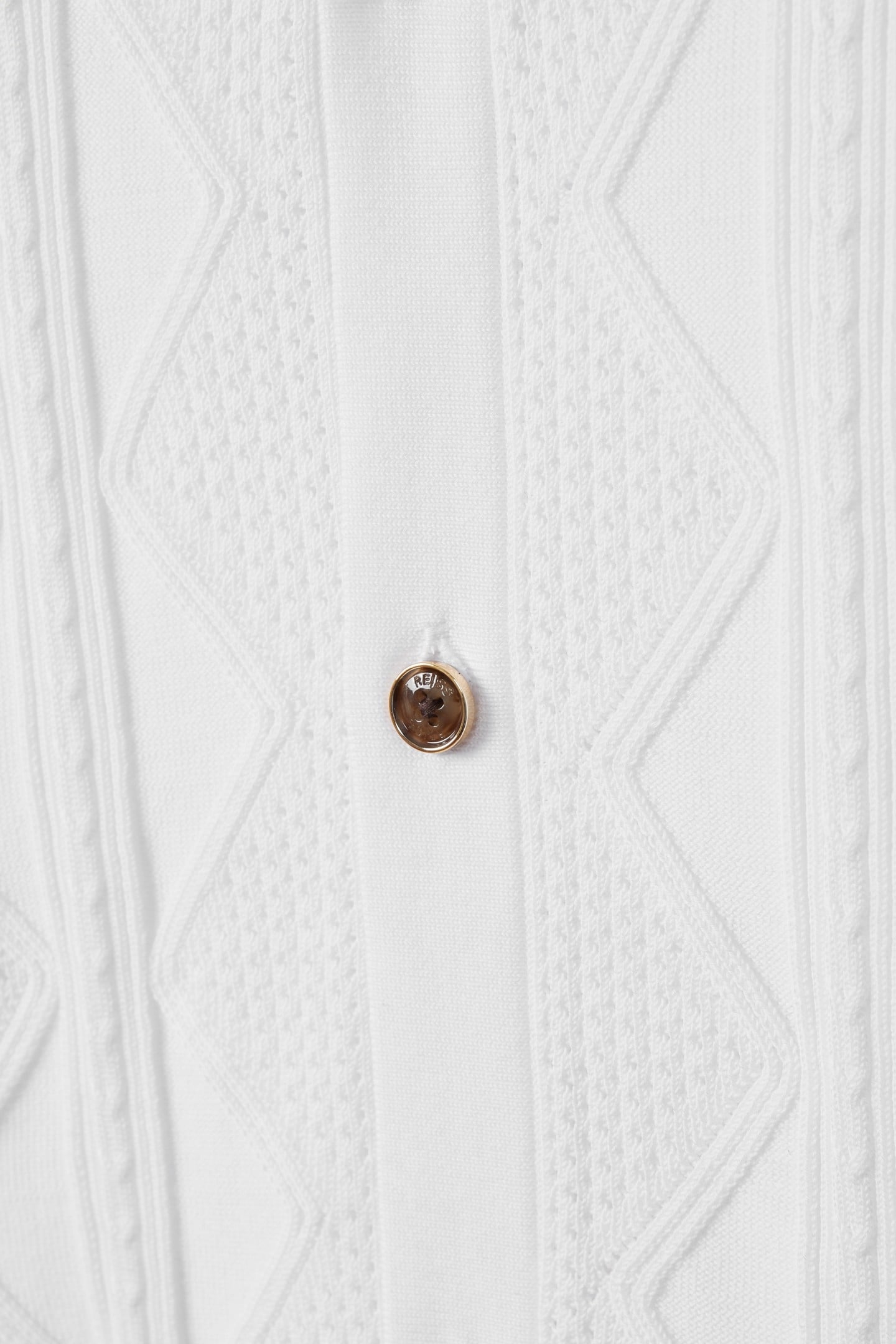 SHORTSLEEVE CUBAN PATTERN TEXTURED SHIRT WHITE 6