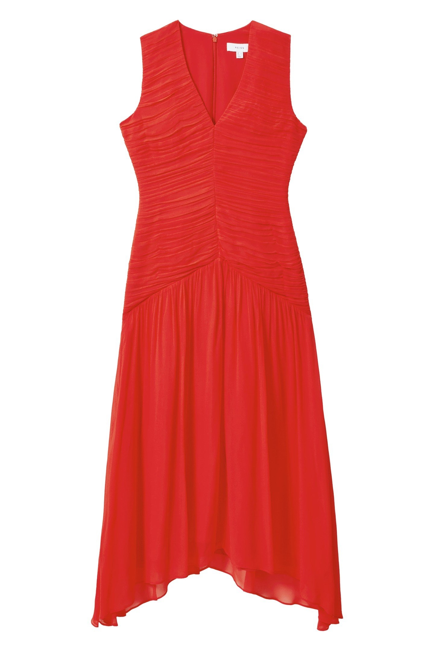 RUCHED BODYCON DRESS CORAL 4