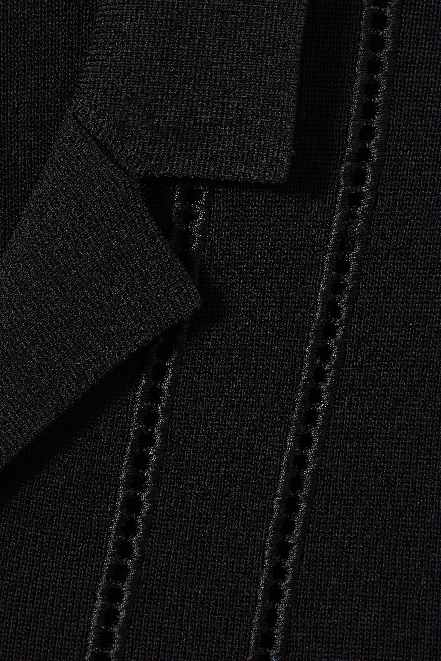 SHORTSLEEVE EMBROIDERED FRAME DETAIL CUBAN SHIRT BLACK 6