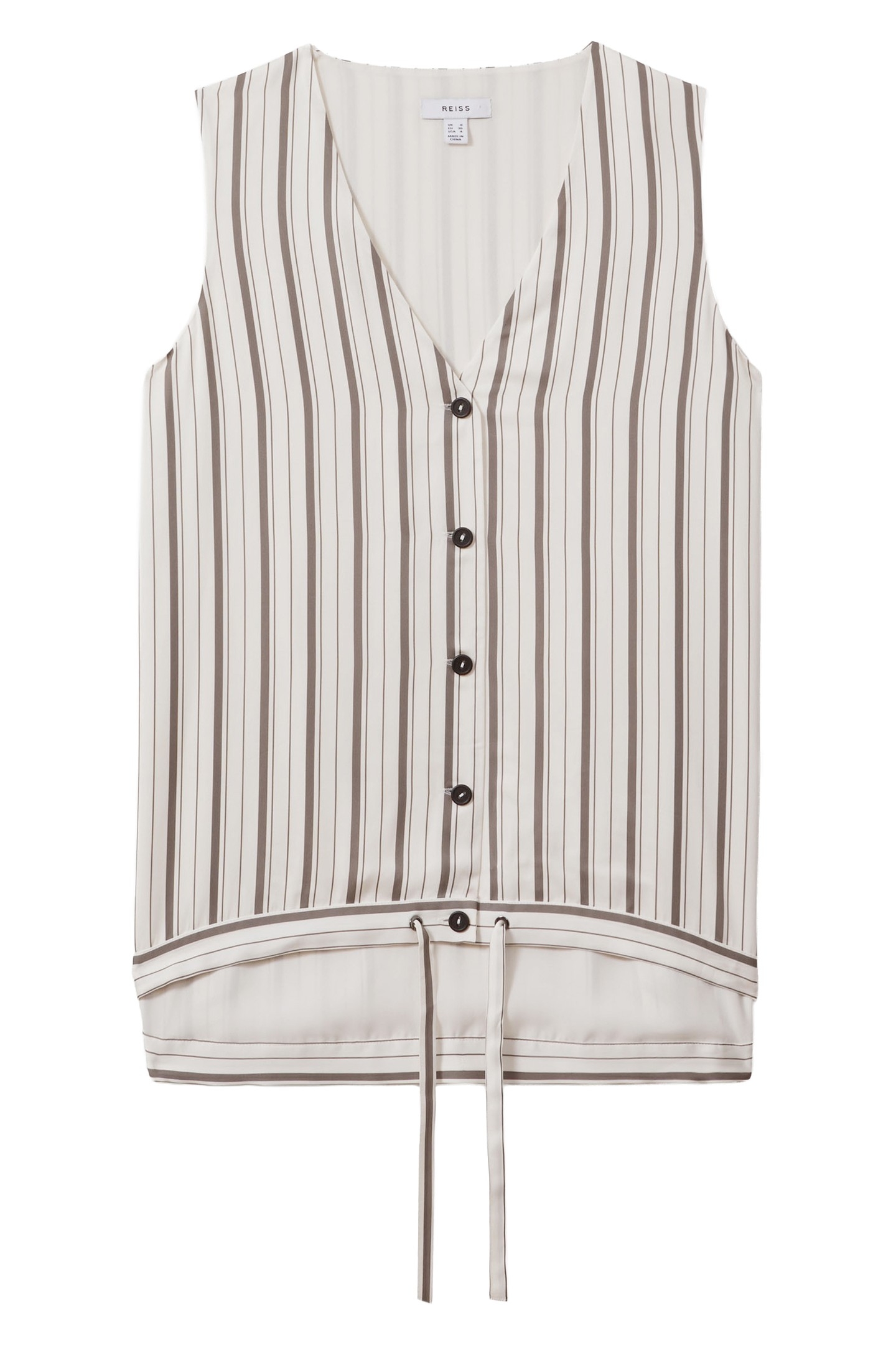 STRIPE WAISTCOAT IVORY/GREY 5