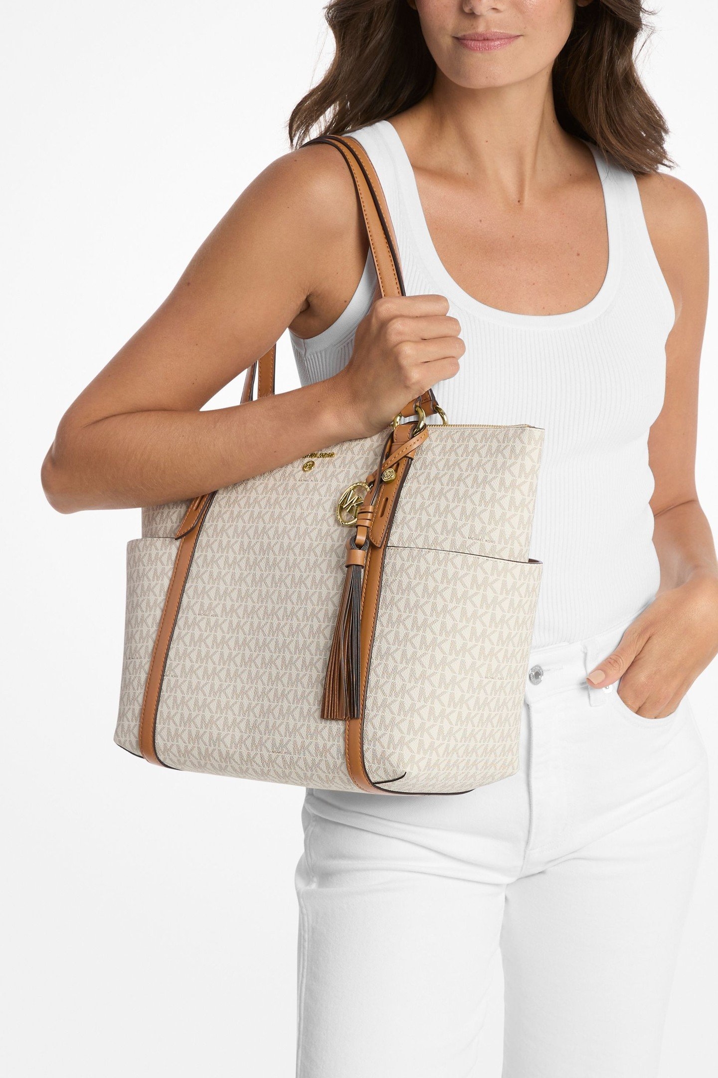 LARGE TOTE BAG VANILLA/ACORN 4