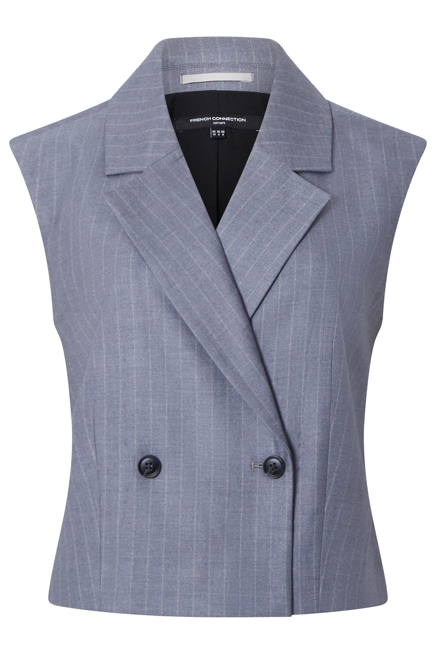 FIORELLA PIN STRIPE WAISTCOAT GREY 8