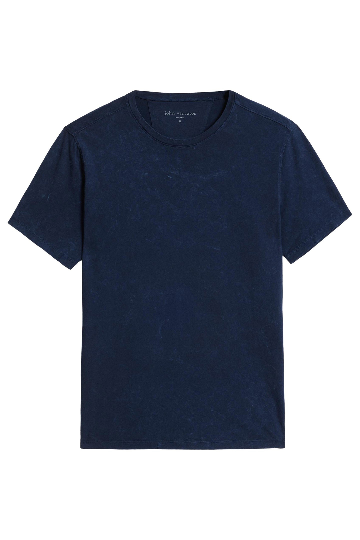 ENZO SS CREW IN MARBLE WASH NAVY 1