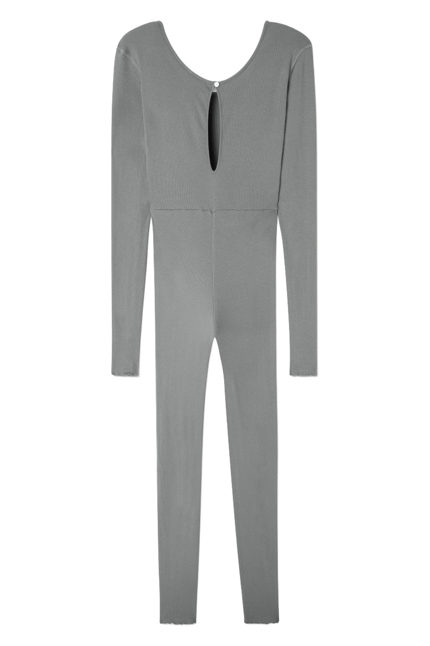 MID-LENGTH BOAT NECK PANTS JUMPSUIT FOGGY 3