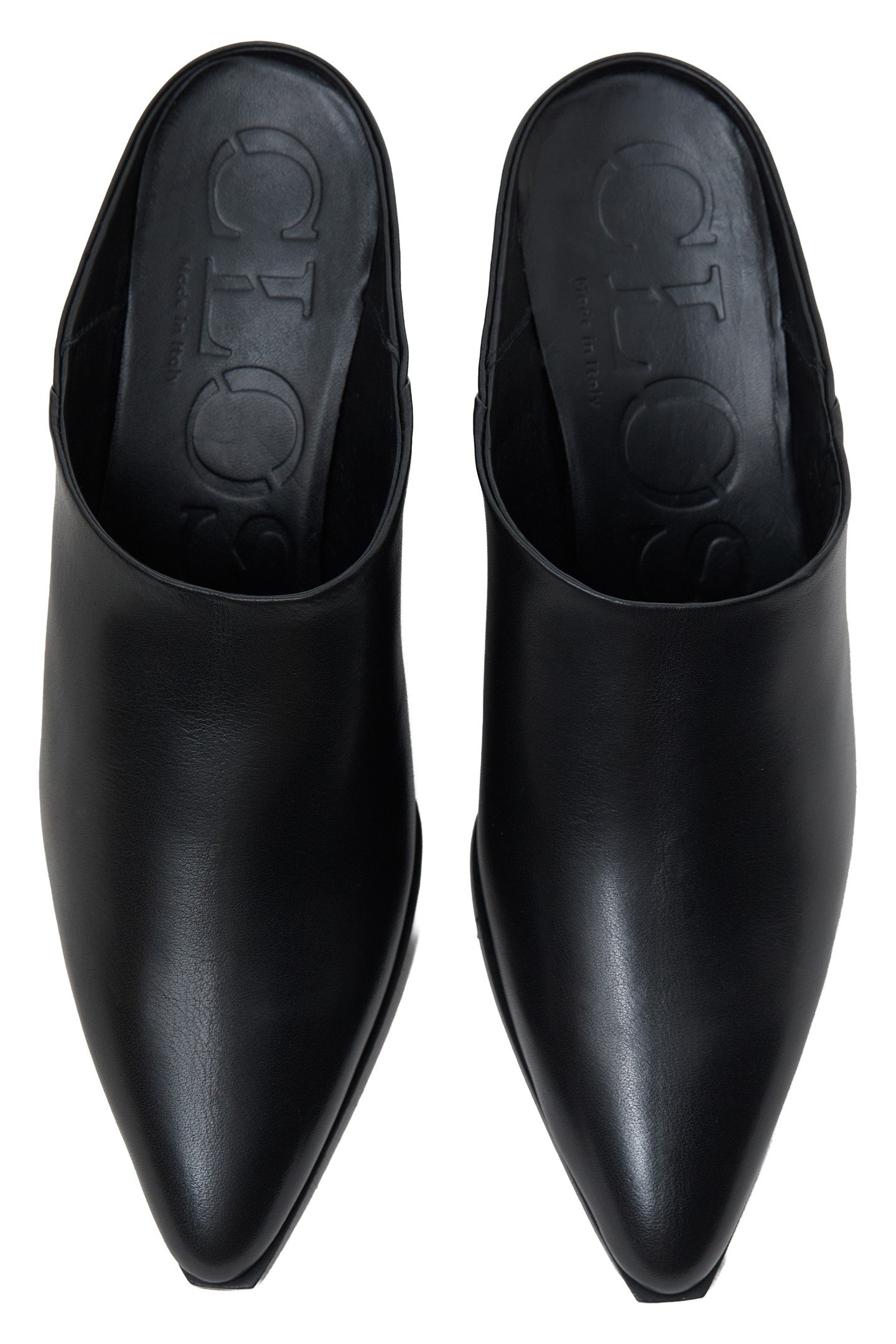 WEDGE MULE SHOES BLACK 5