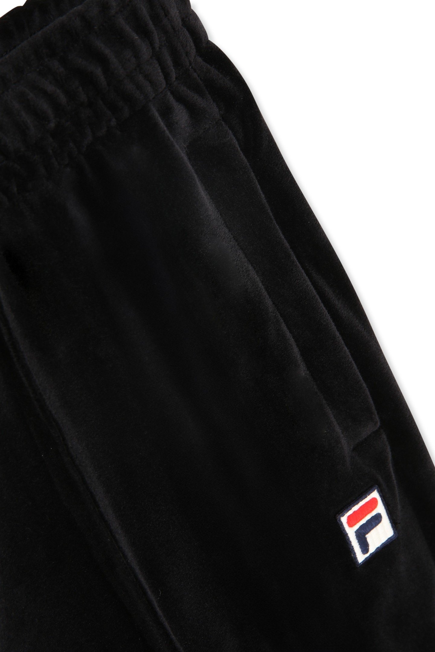 ADRIANO REGULAR TAPERED VELOUR TRACK PANTS BLACK 6