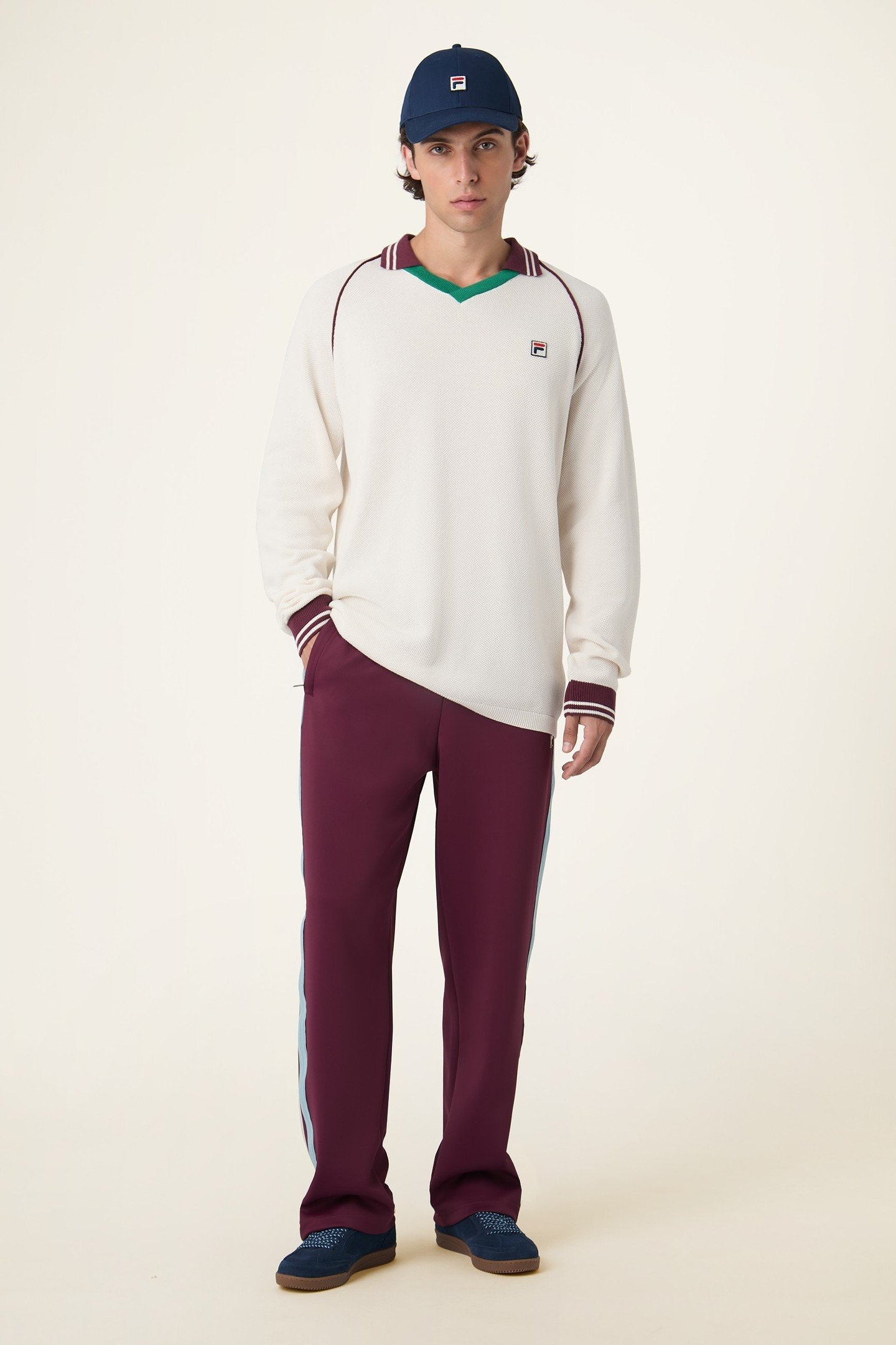 MOLINAZZO REGULAR KNIT POLO SWEATER EGRET 2