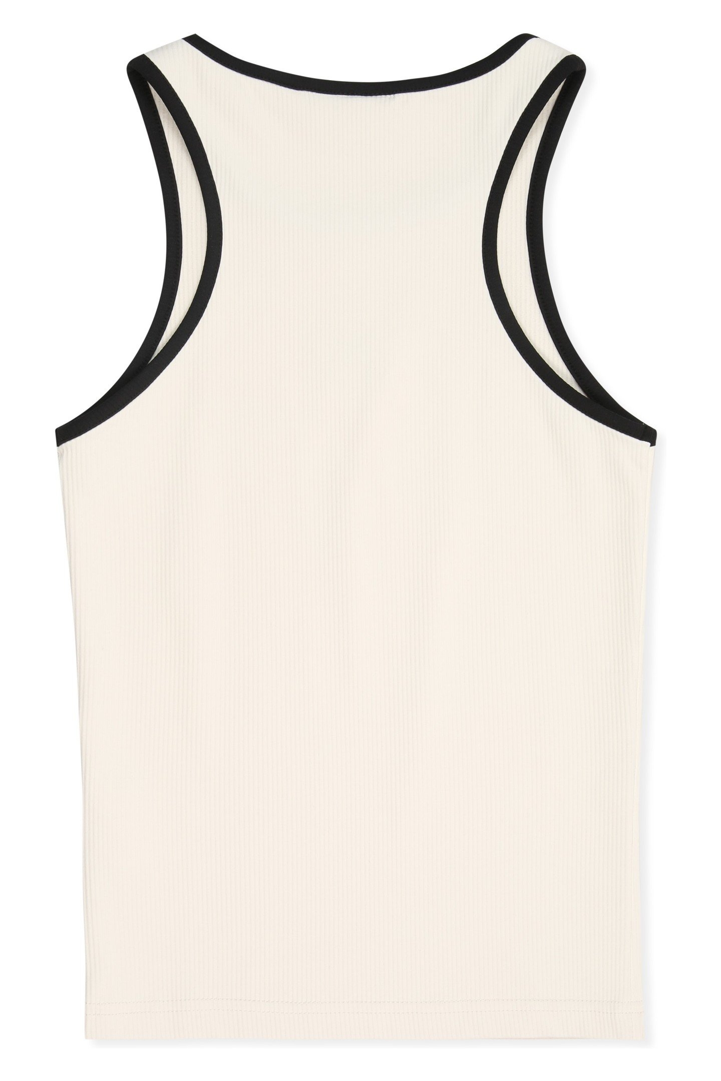 BELLAGIO TIGHT RIBBED RACER TANK EGRET 4