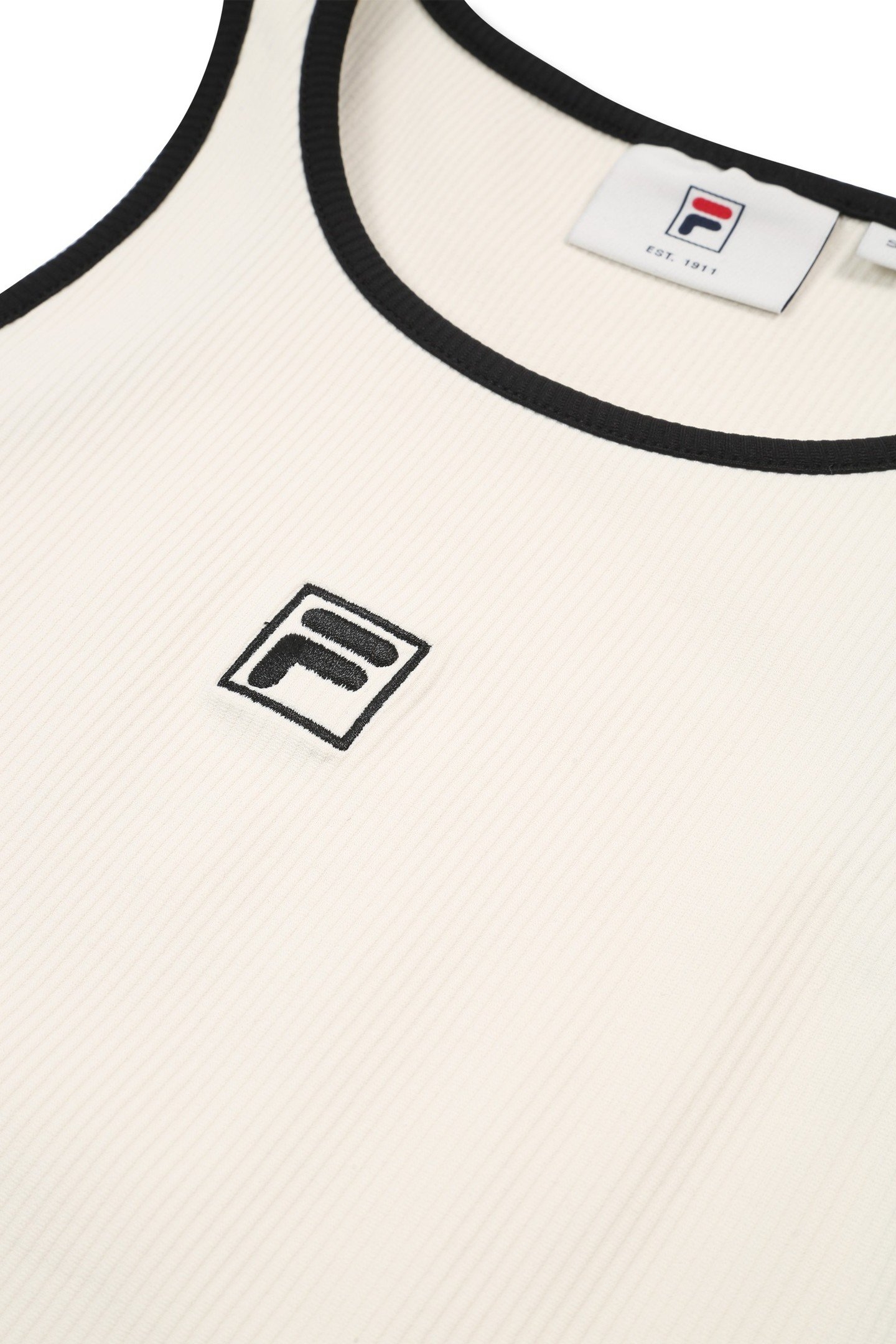 BELLAGIO TIGHT RIBBED RACER TANK EGRET 8