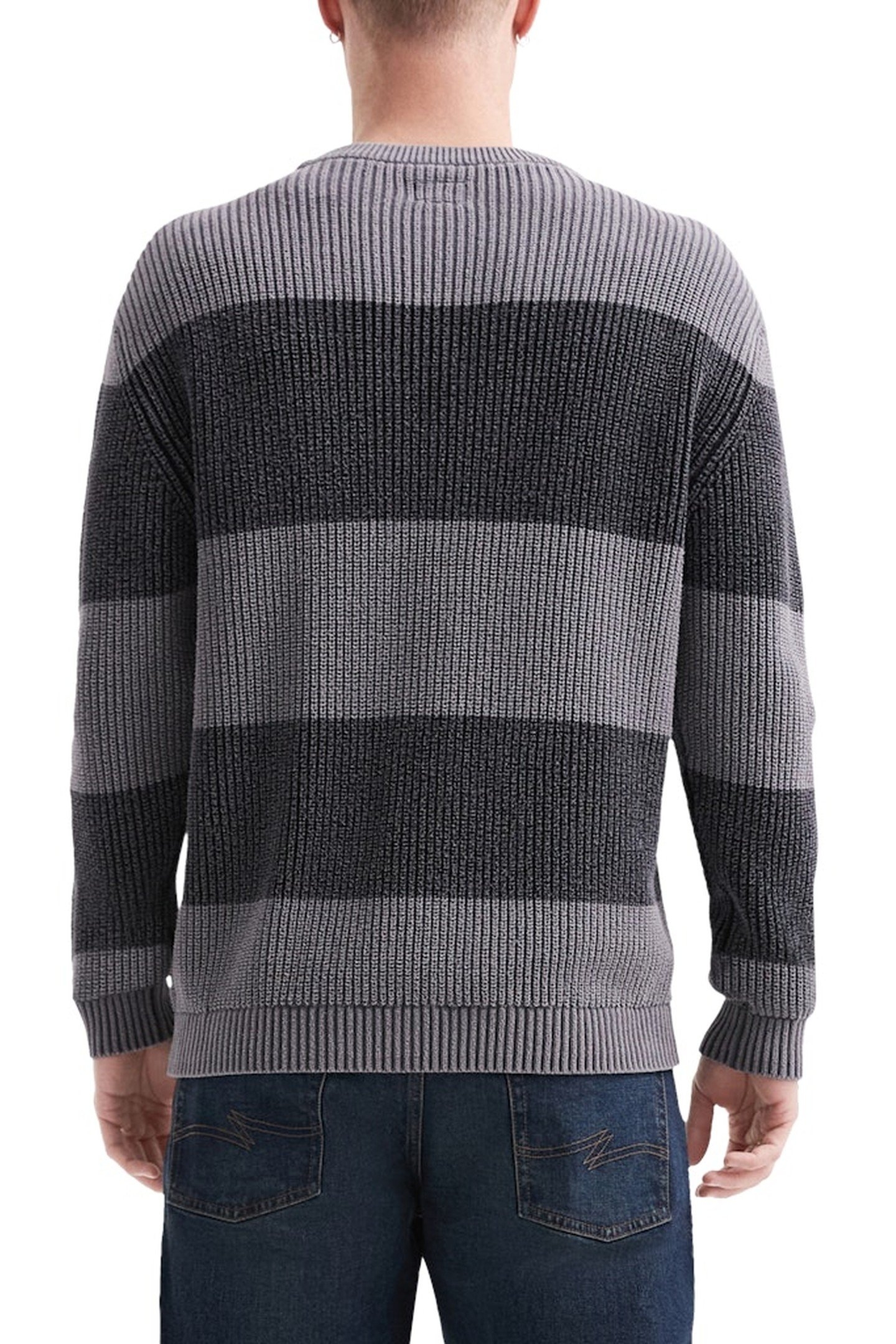 S.OLIVER-QS PULLOVER GREY/BLACK 3