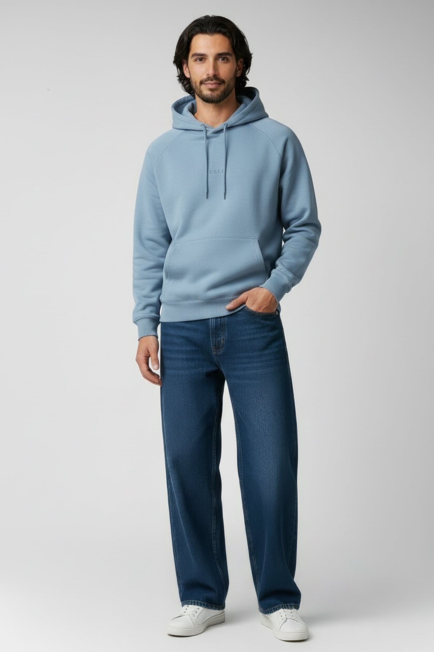 LOGO HOODIE CORONET BLUE 1