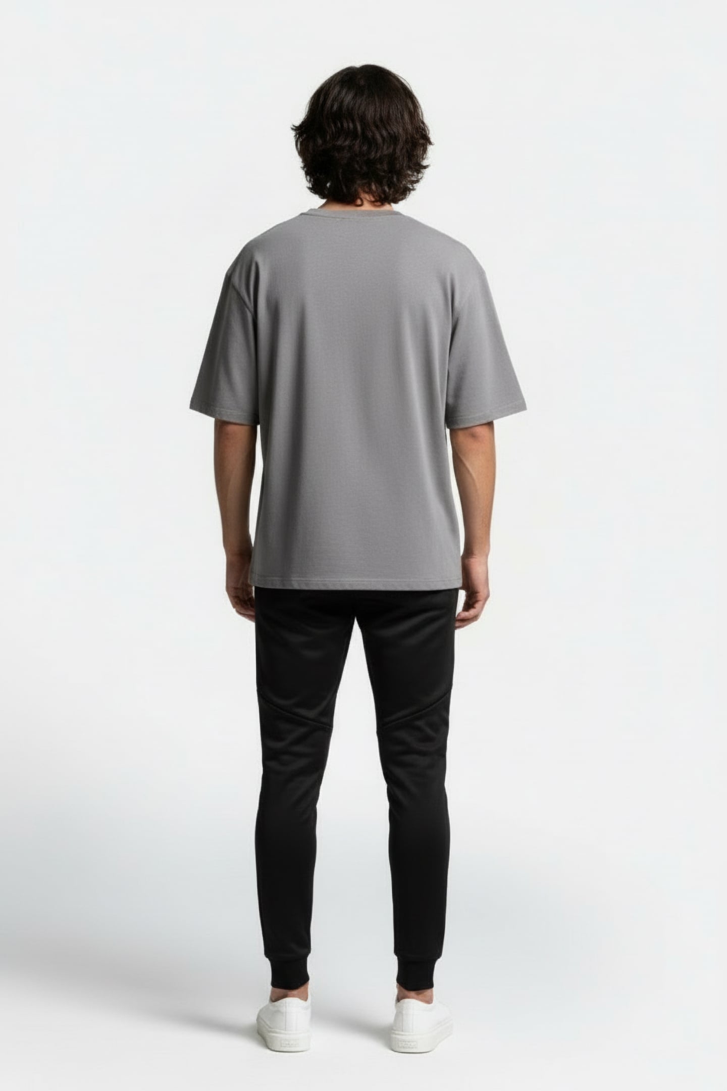 LOUIS SLIM TECH ZIP TRACK PANTS JET BLACK 2