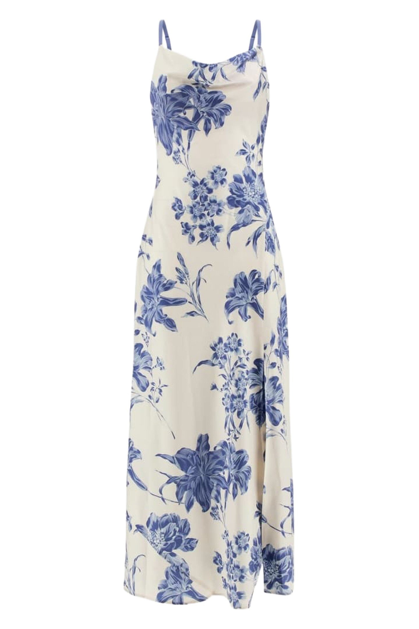 ADÈLE LACE NECKLINE DREAMING LILIES PRIN 4