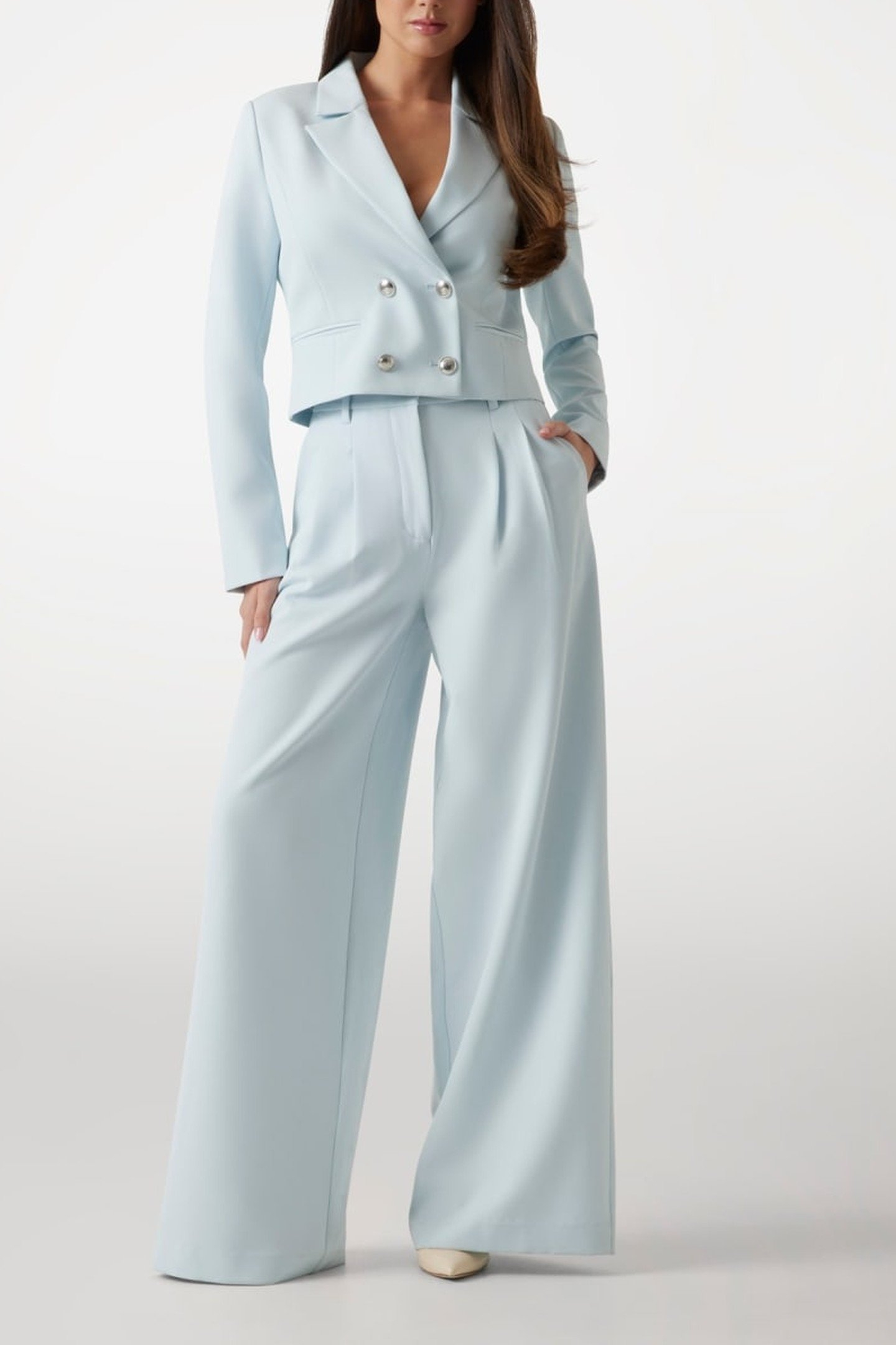 ANDREE CROP BLAZER SKY HIGH 2