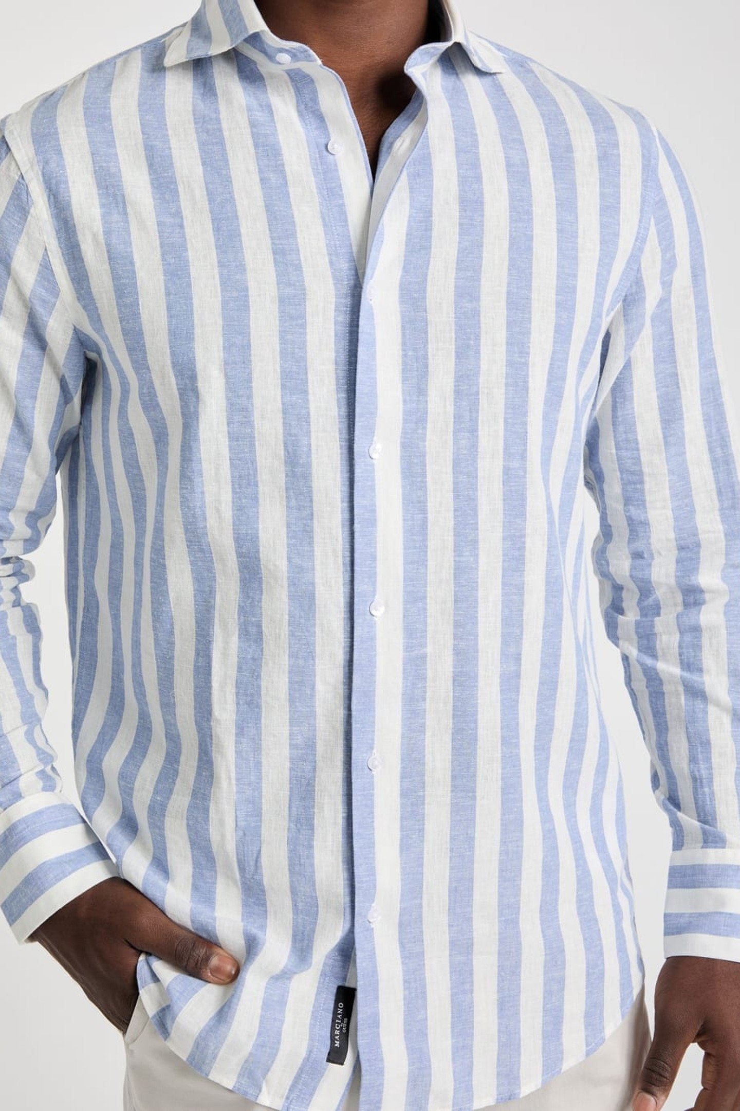 BILL FRENCH COLLAR R LIGHTBLUE & WHITE MI 5