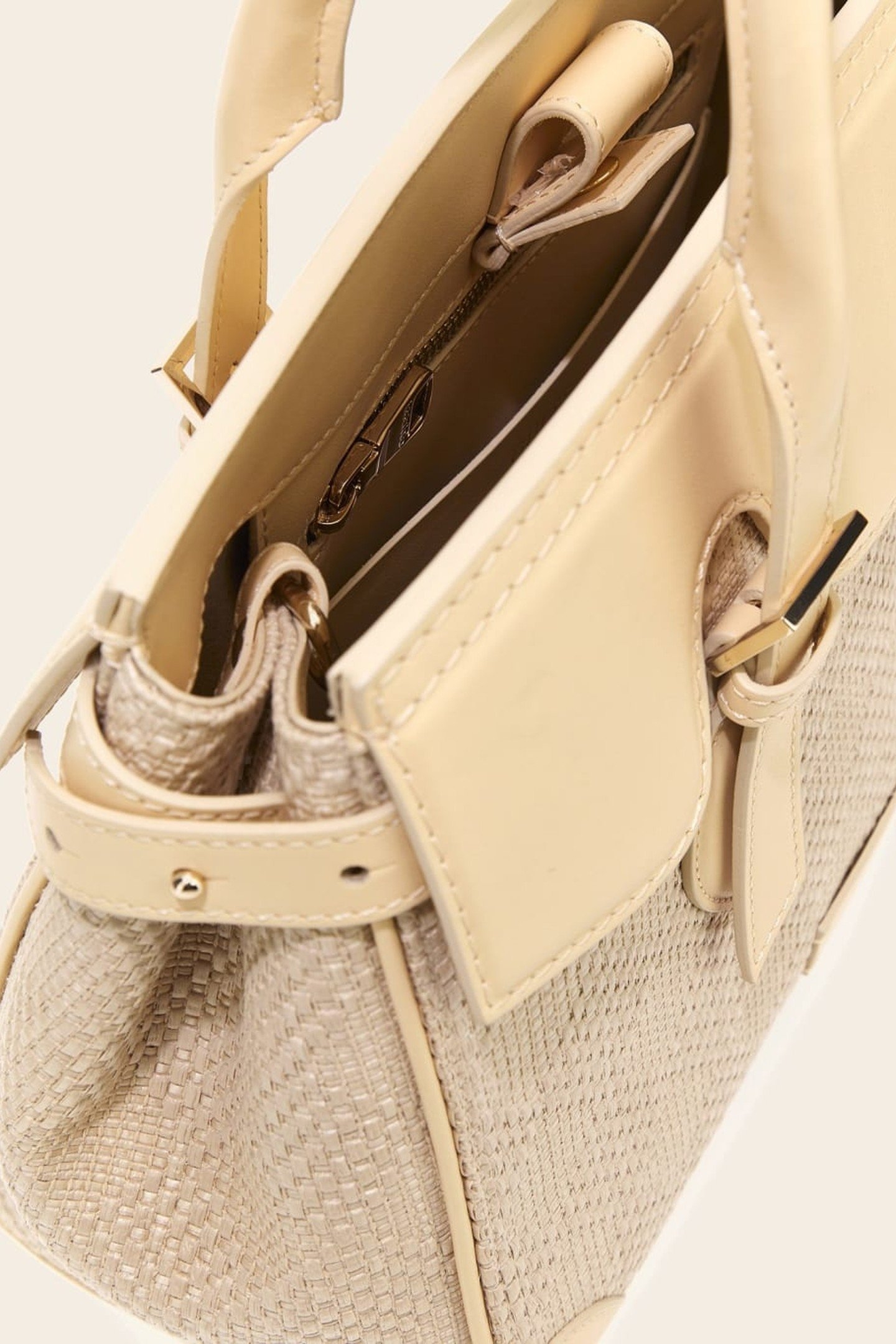 DIANA MEDIUM SATCHEL ECRU' 6