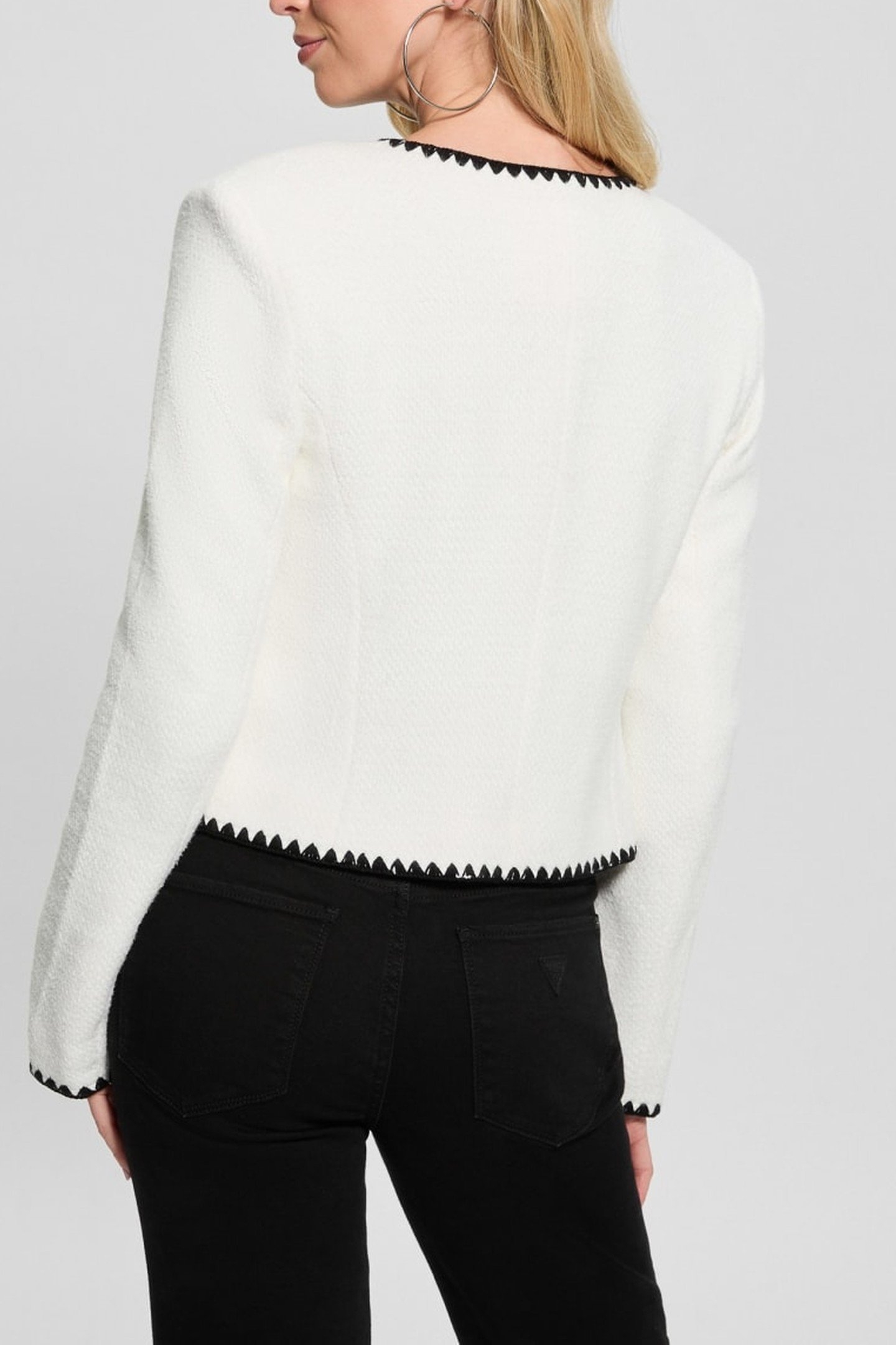 LUCILLA BUTTONED JAC CREAM WHITE 7