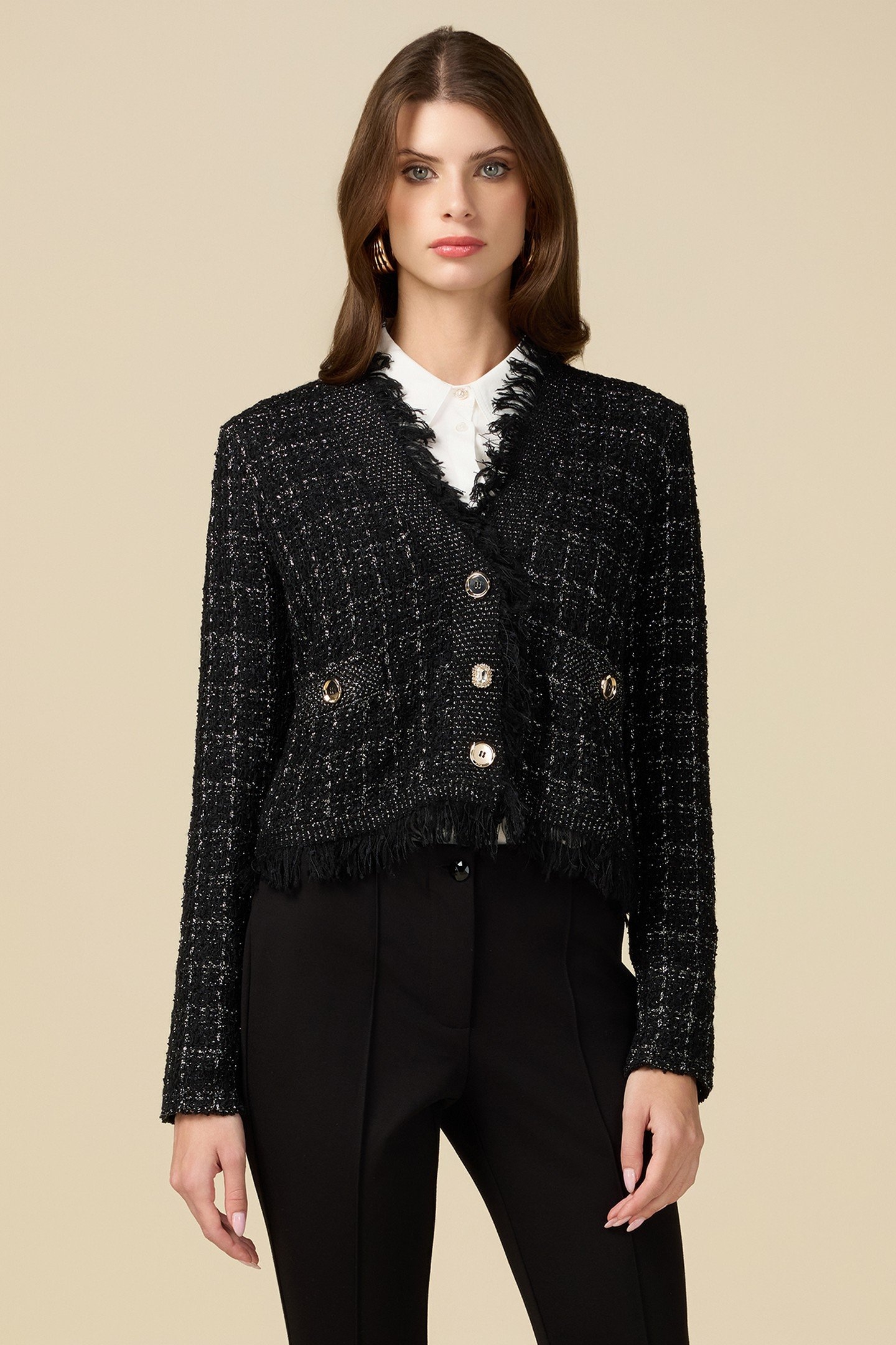 KNIT JACKET BLACK 1