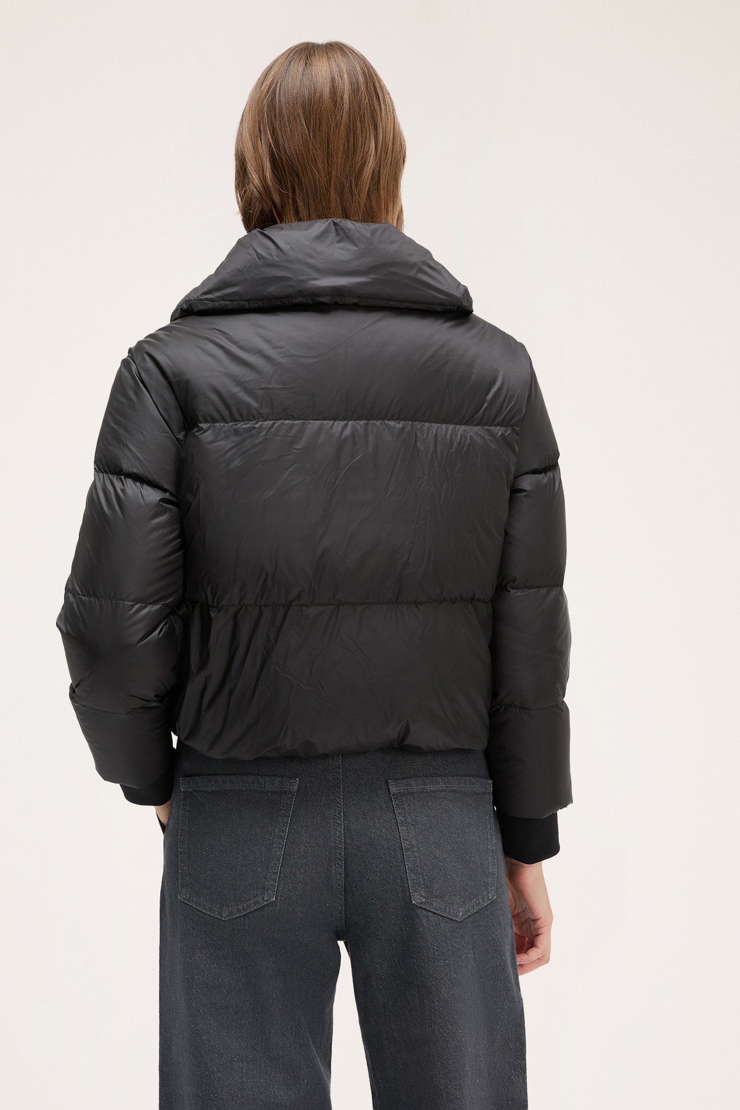 BLACK PADDED WINTER JACKET BLACK 2