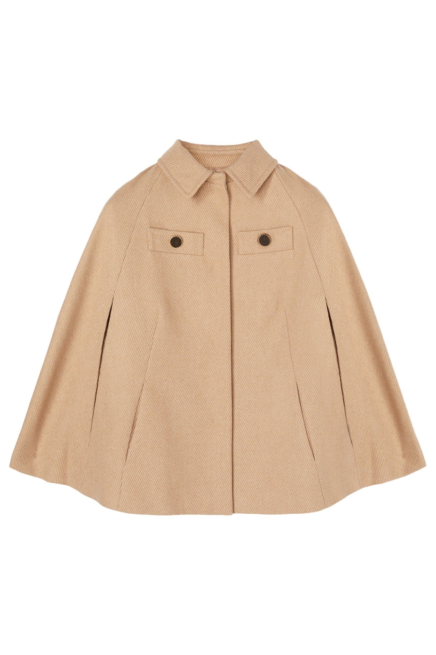 CLOTH CAPE WITH COLLAR BEIGE 3