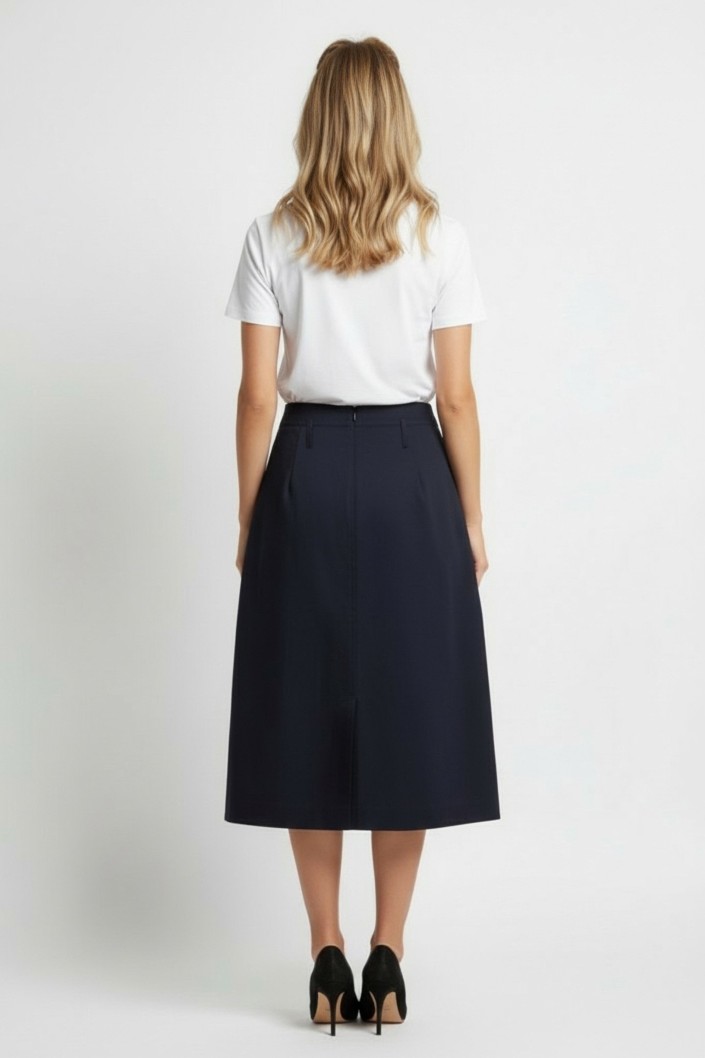 OLMALF BELT SKIRT MIDNIGHT NAVY 2