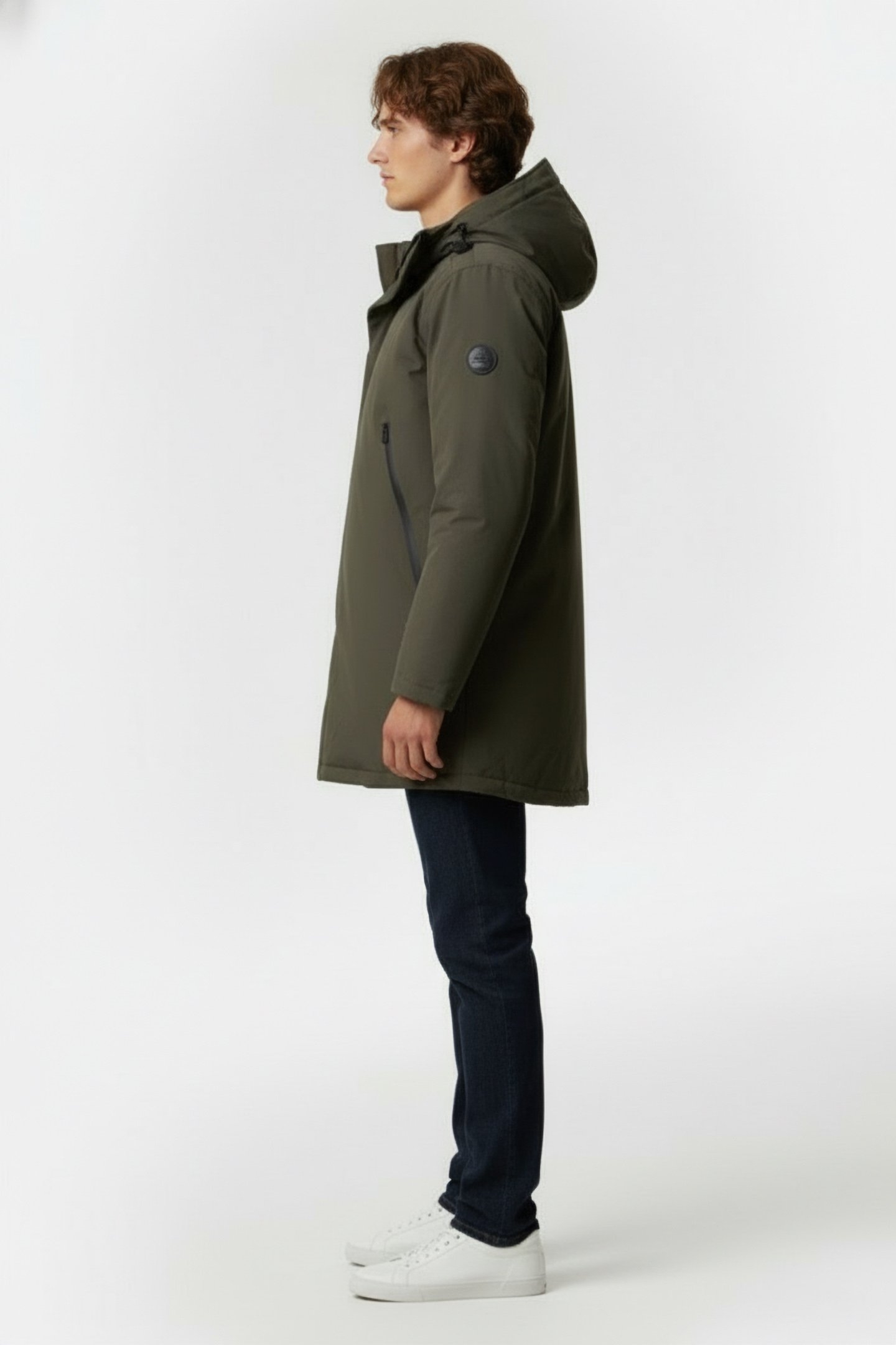 BAREYALF LONG JACKET DARK KHAKI 4