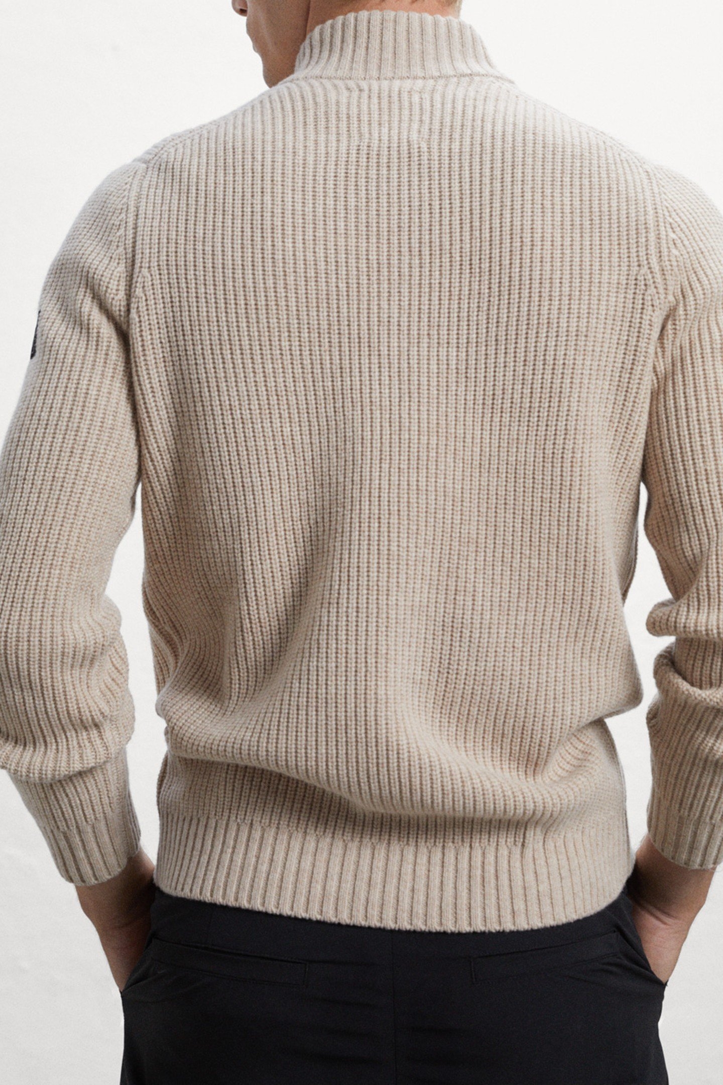 MERTOALF KNIT TAUPE MELANGE 2