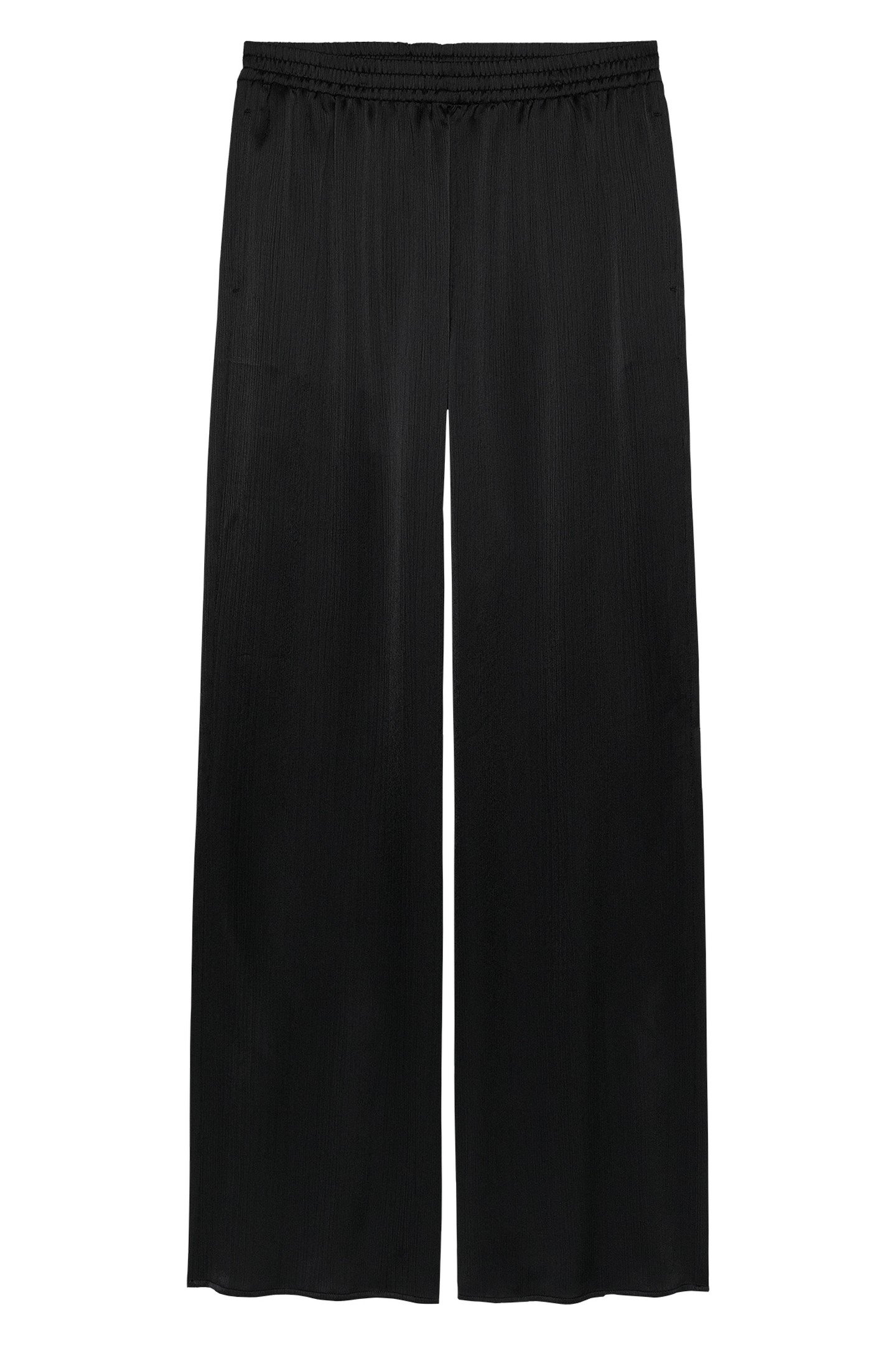 PULL ON TEXTURED TROUSERS BLACK 1