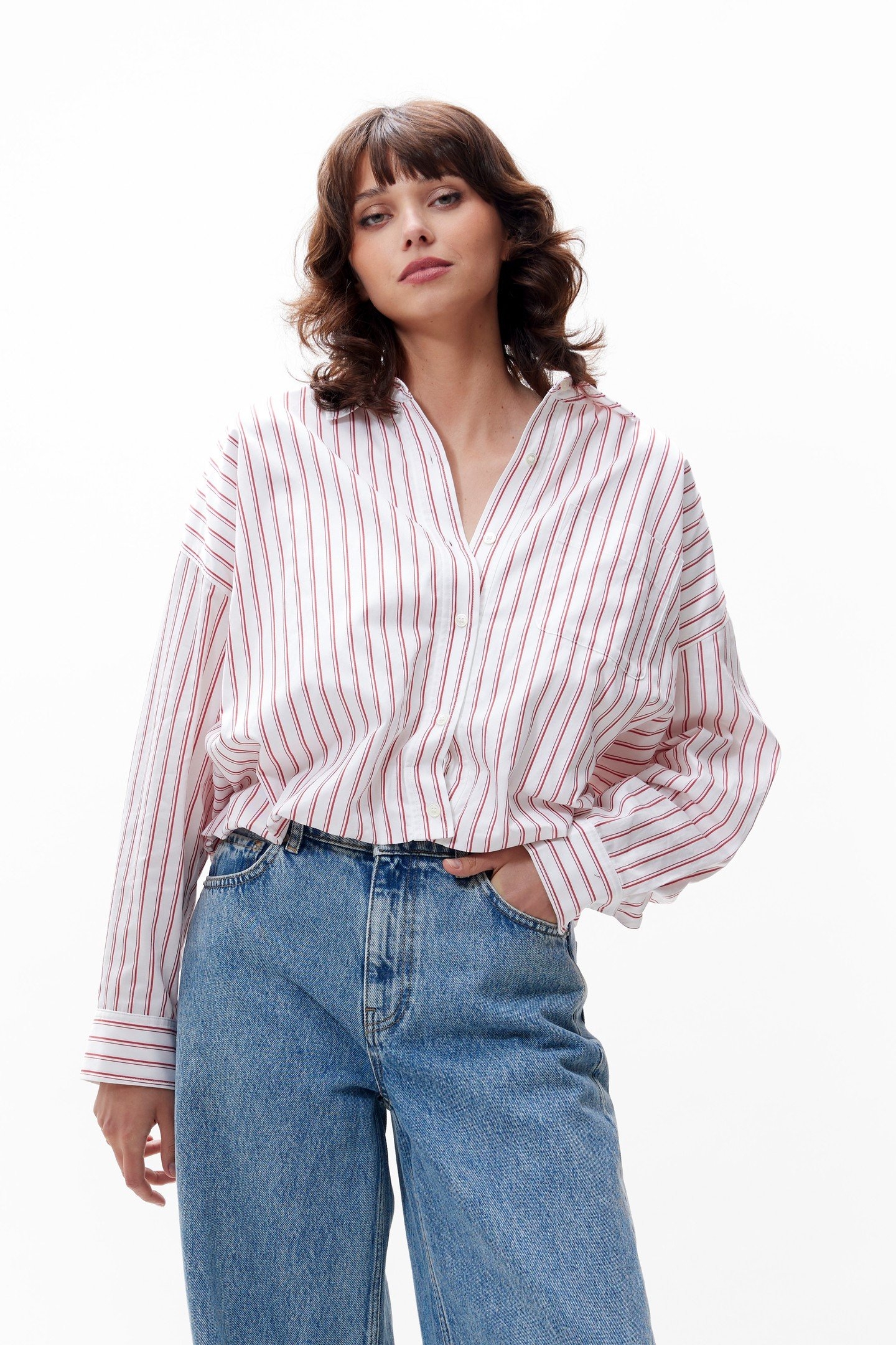 TUCK IN BLOUSE RIBBON RED 3