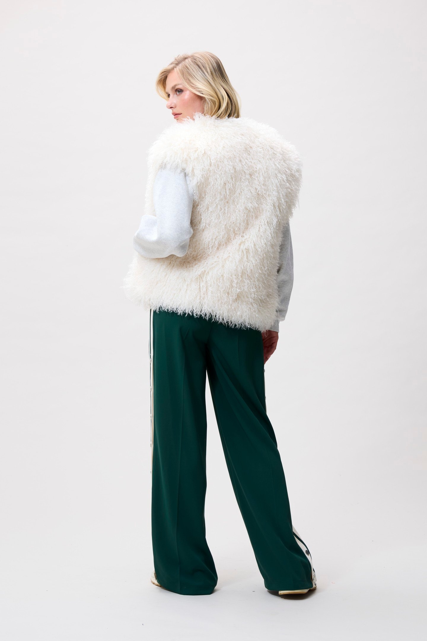 FUR BODYWARMER VANILLA CREAM 3