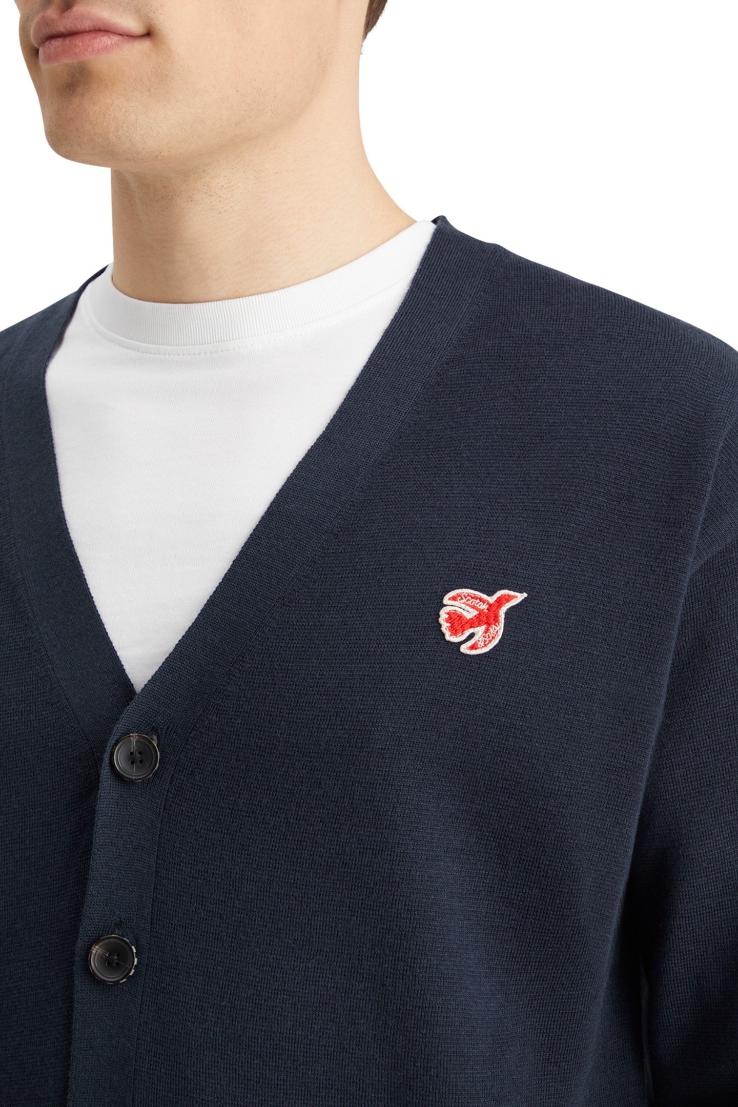 CORE - THE FREE SPIRIT PEACE BIRD CARDIGAN NAVY 8