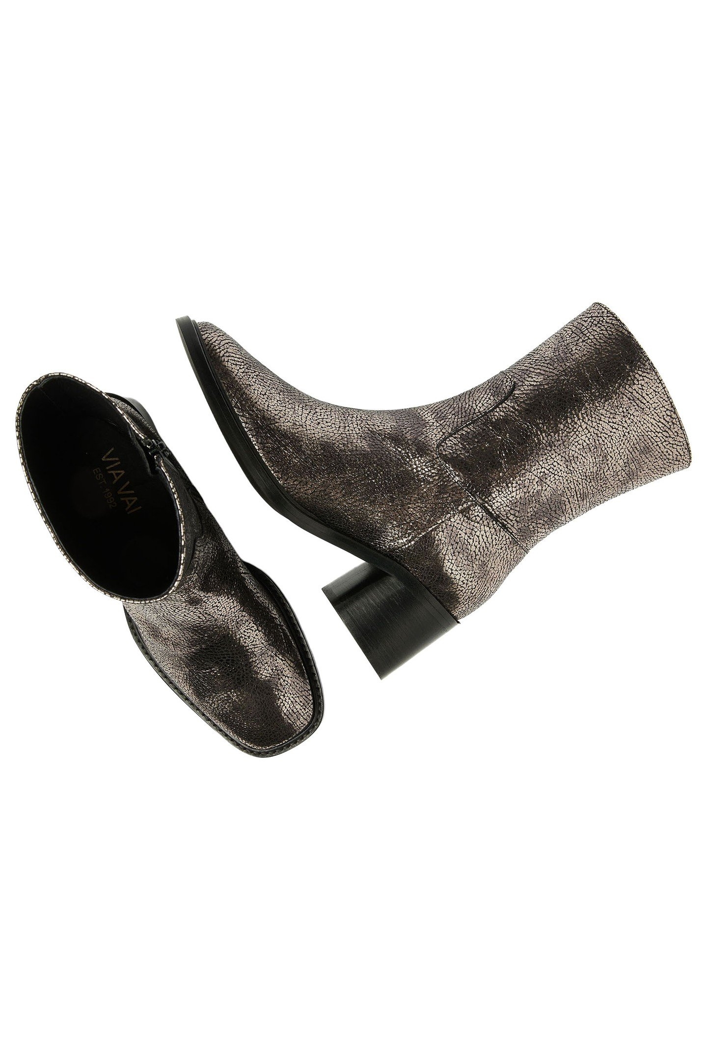 ZOEY CADE ANKLE BOOTS METALLIC 7