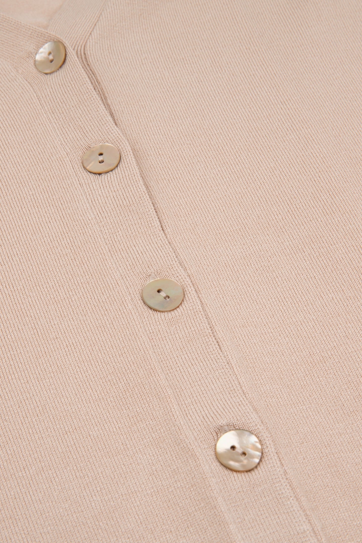 CARDIGAN BASIC V-NECK WARM SAND 5