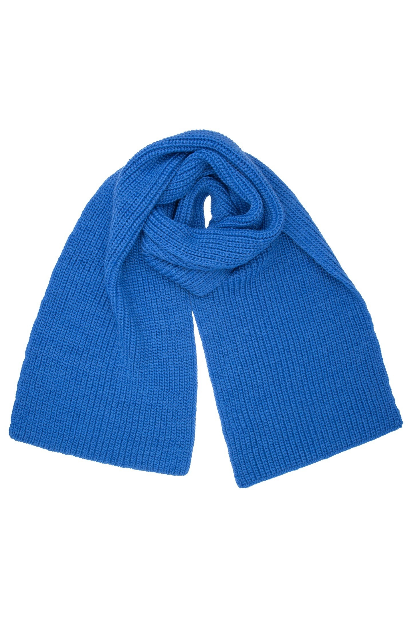 SCARF KNIT BLUE 1
