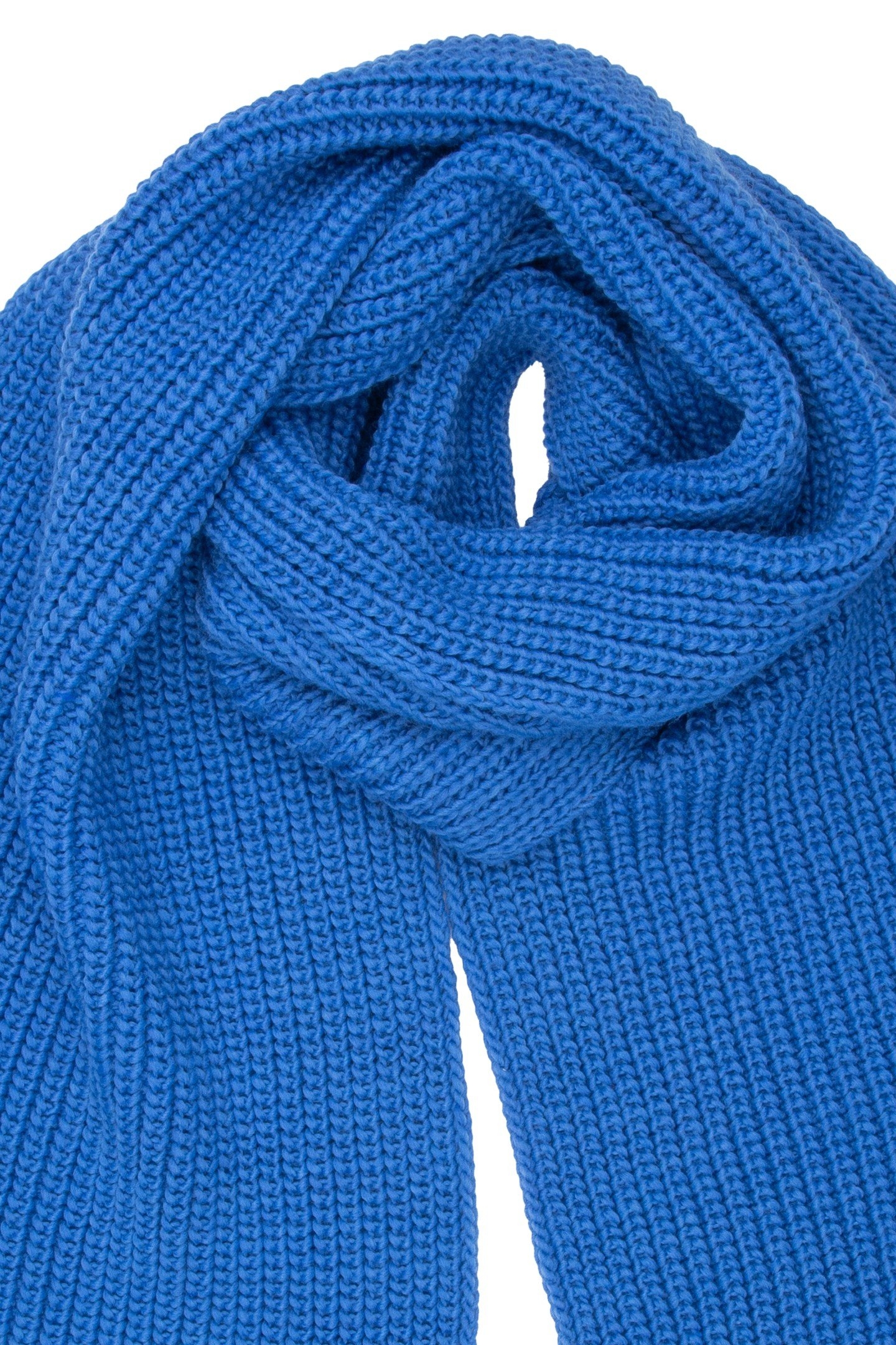 SCARF KNIT BLUE 2
