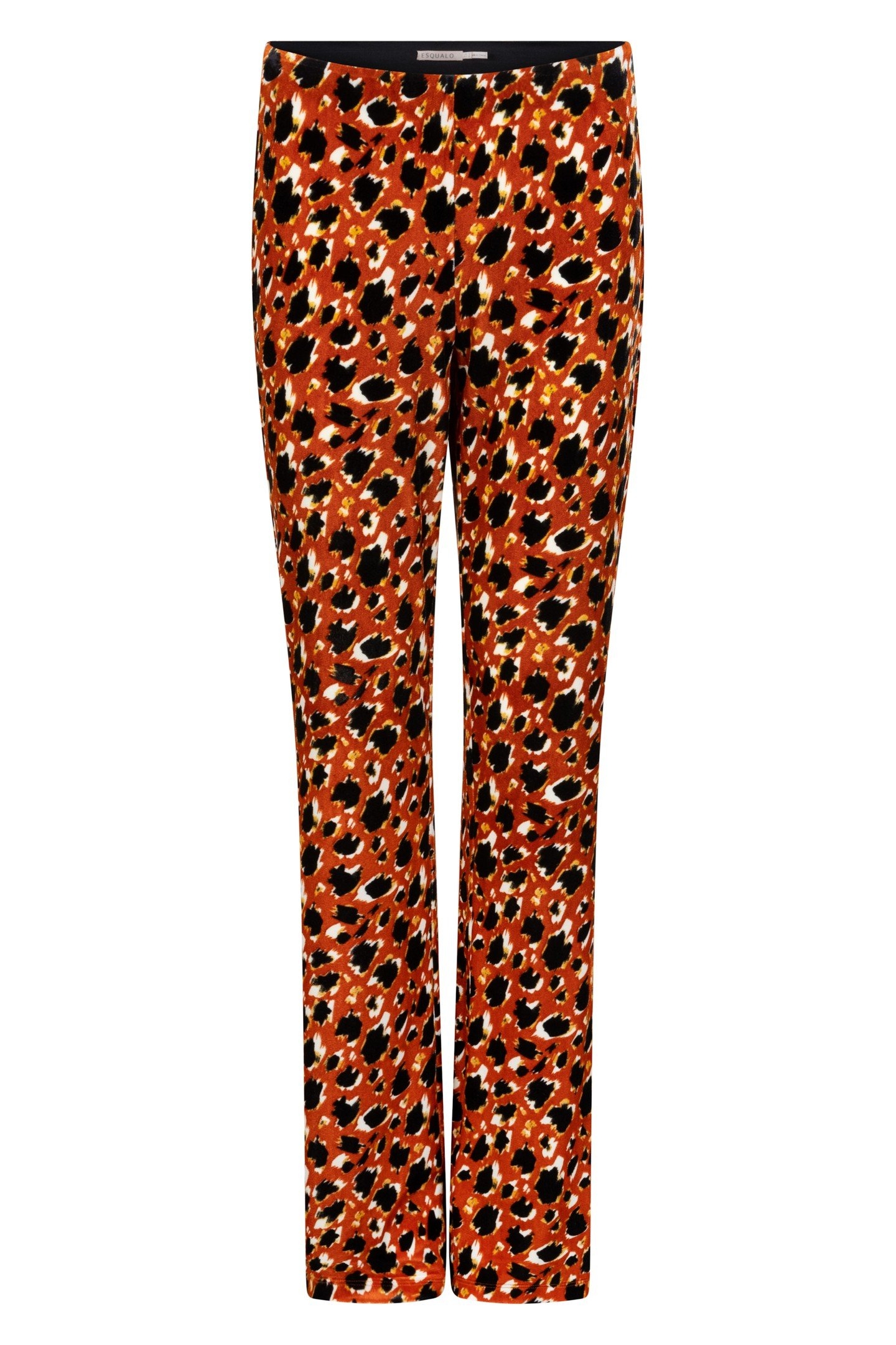 TROUSERS FLAIR VELOURS LEOPARD SKINS PRINT 1