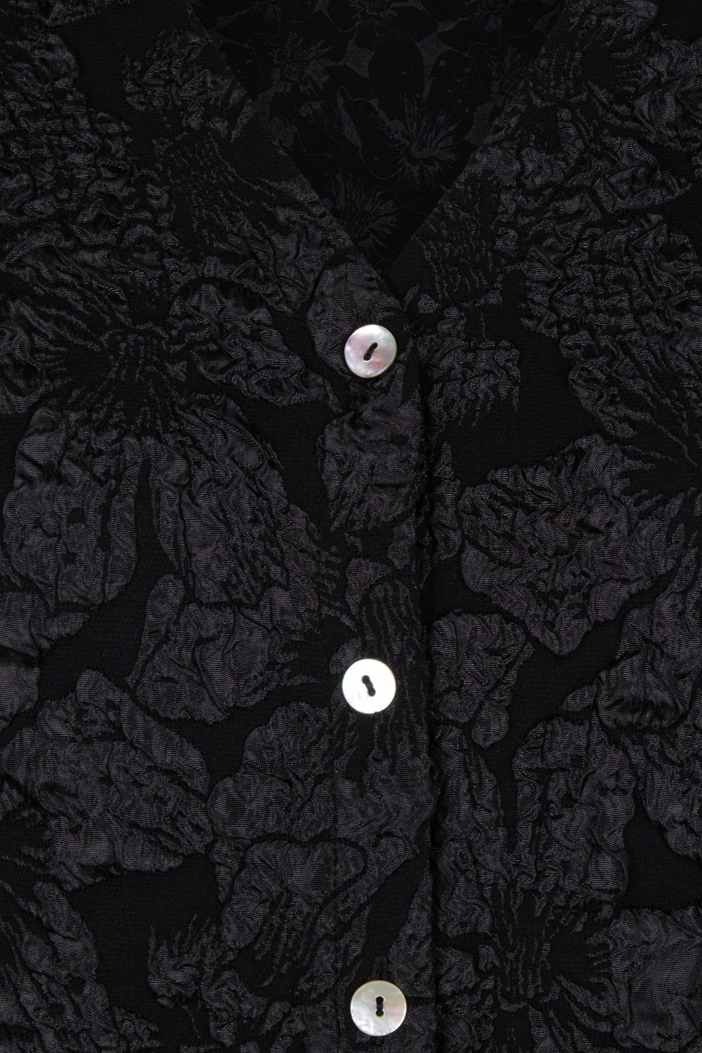 BLOUSE FANCY FLOWER JACQUARD BLACK 7