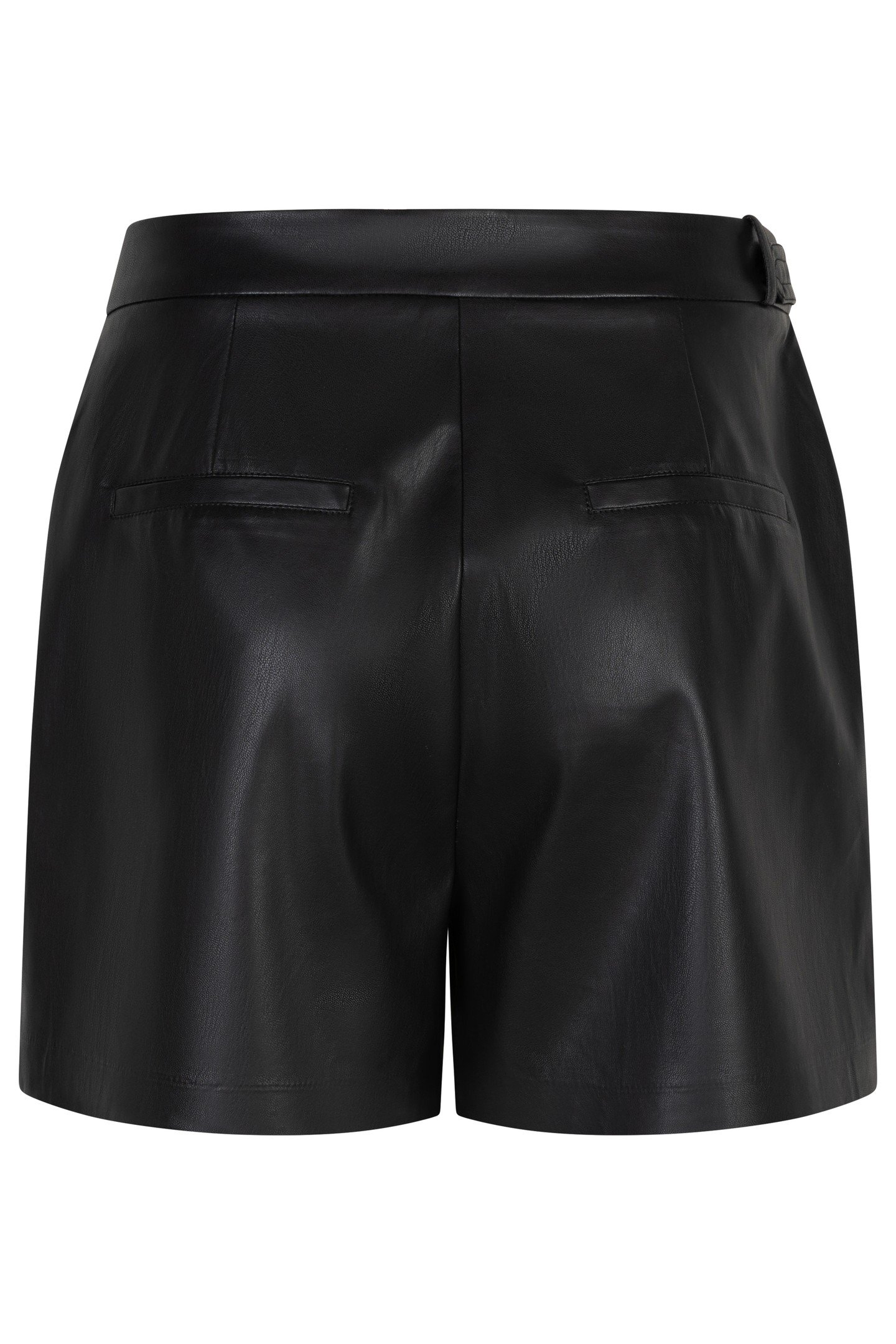 SHORTS VEGAN LEATHER BLACK 7