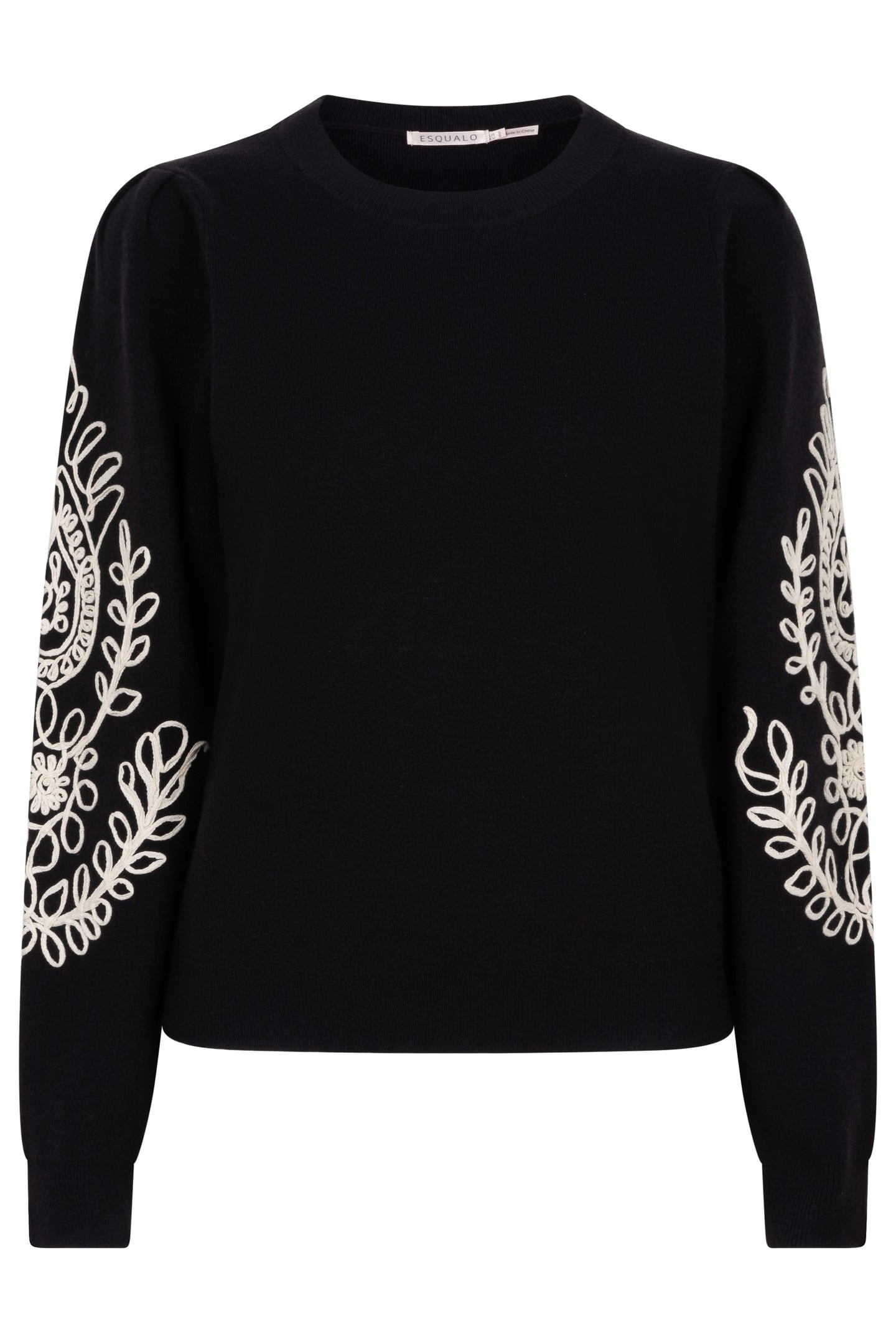 SWEATER TAPE EMBROIDERY BLACK 3