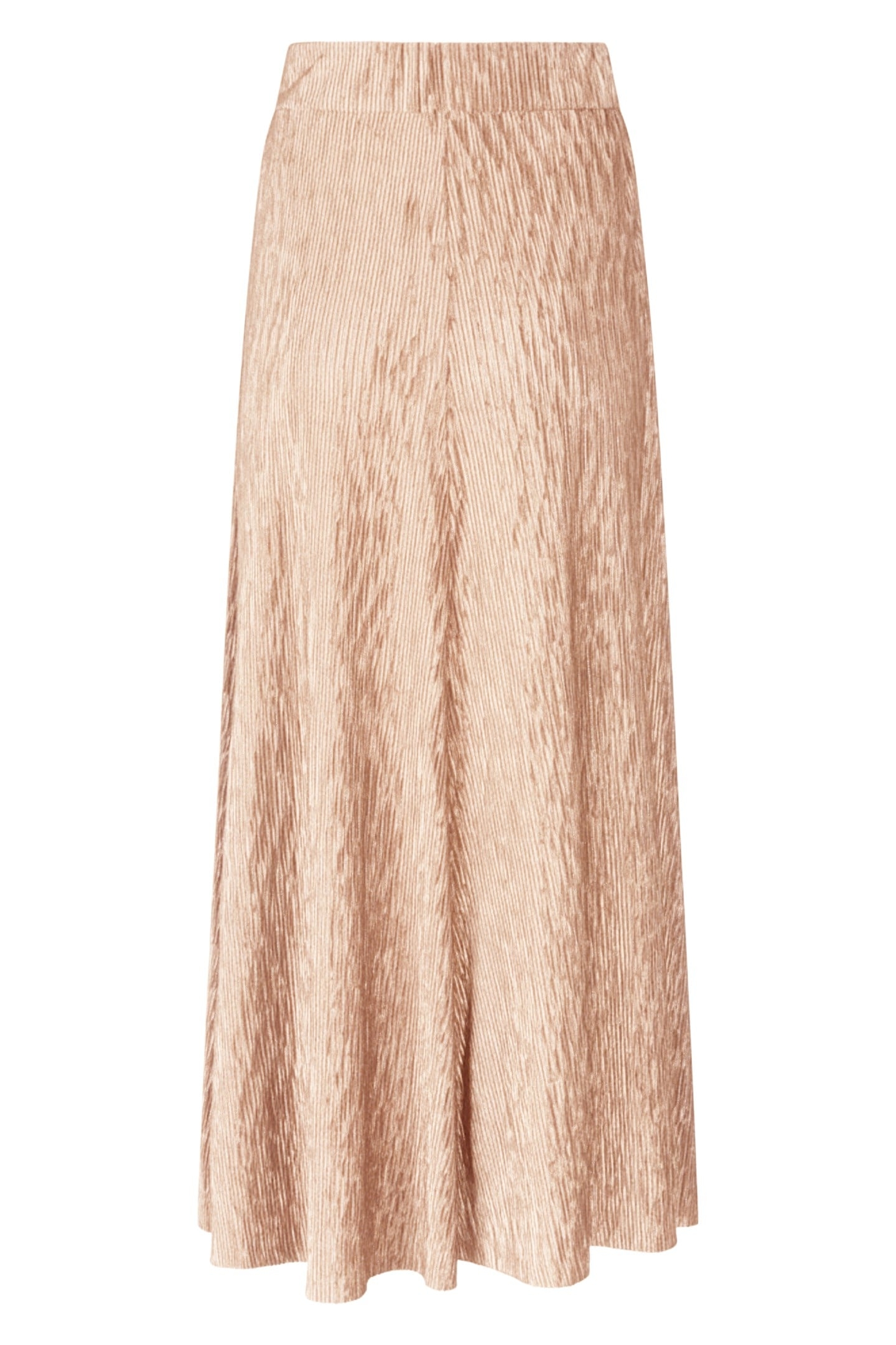 SKIRT CRINKLED VELOURS SAND 2