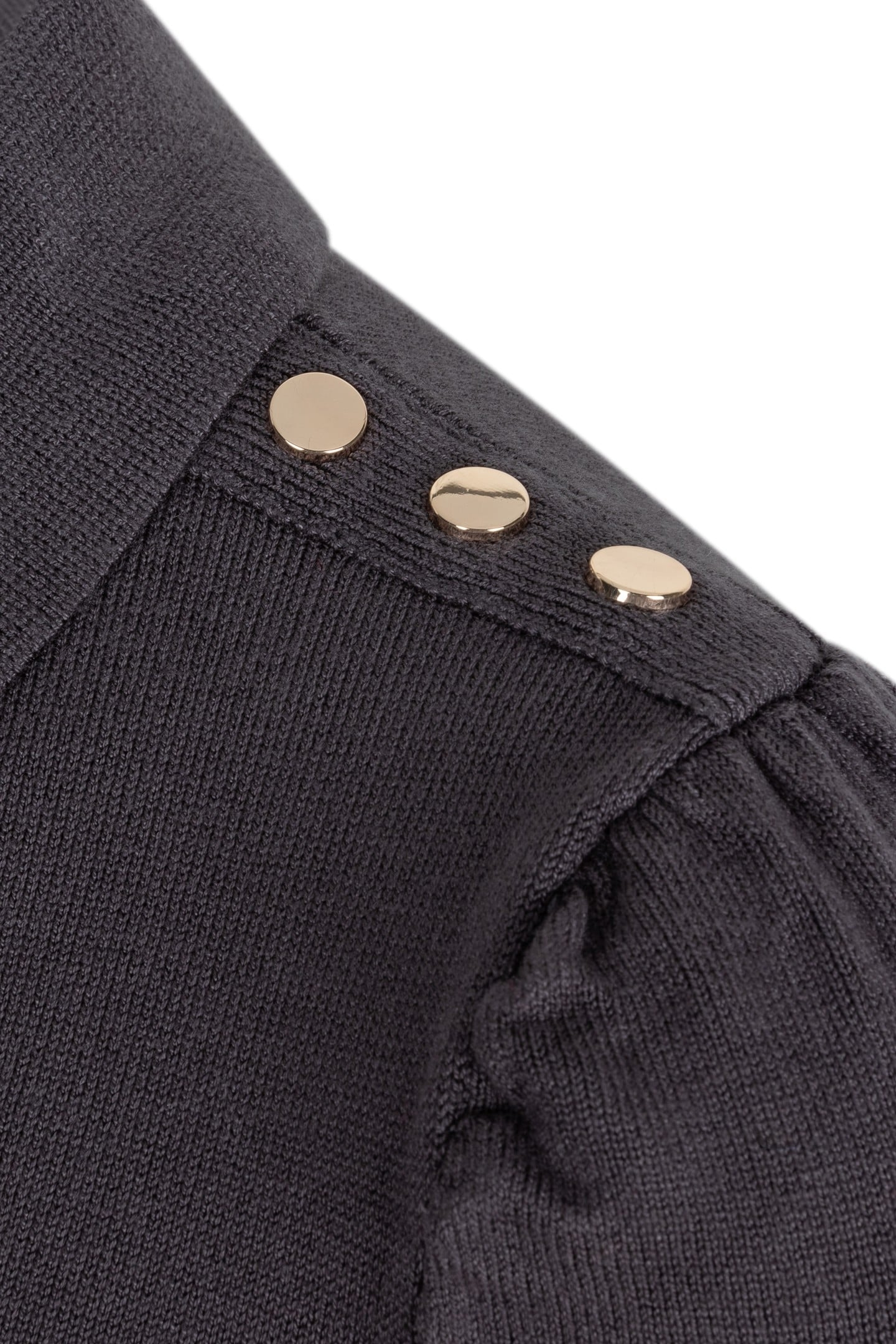 SWEATER COLLAR BASIC KNIT GREY 7