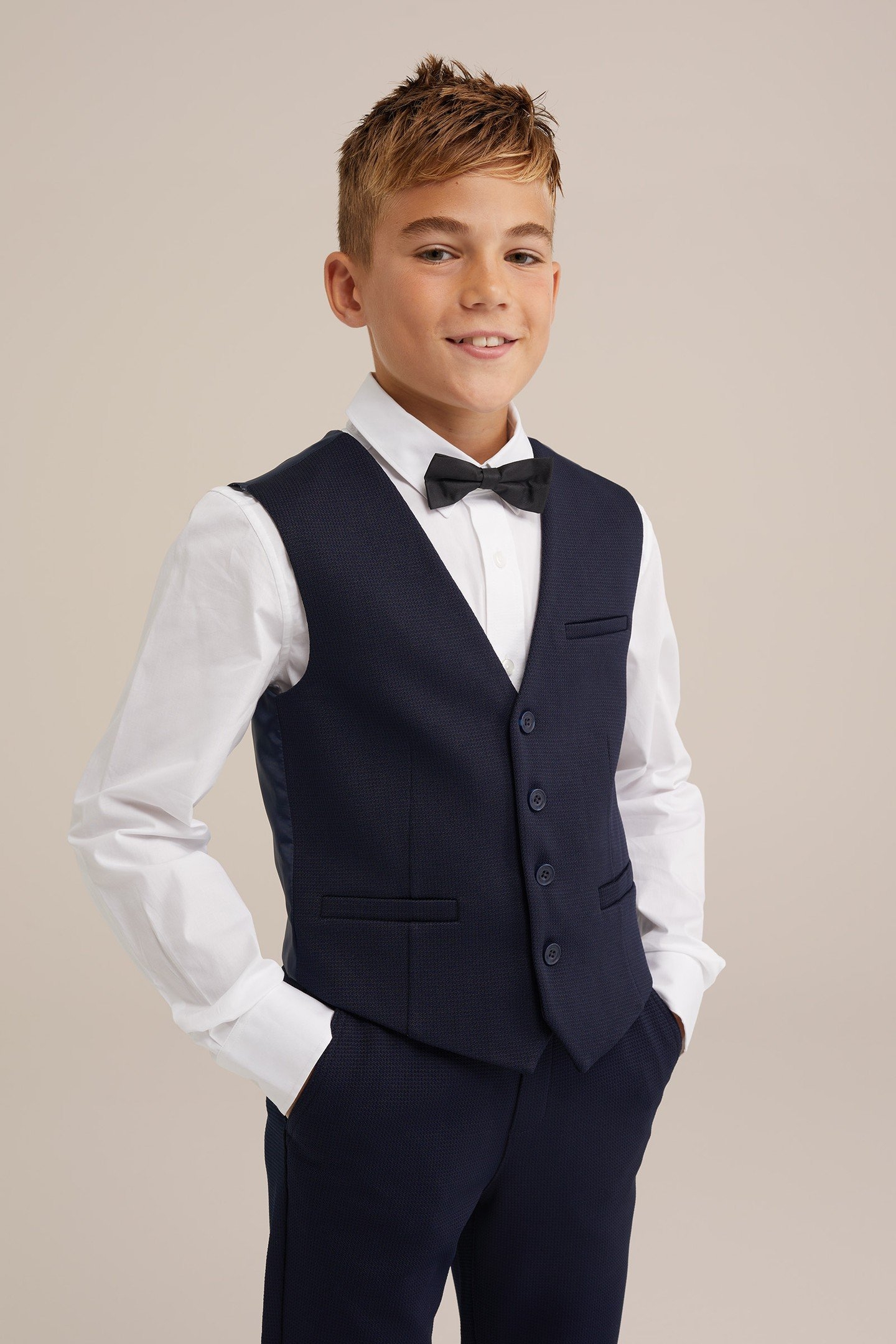 BOYS WAISTCOAT DARK BLUE 3