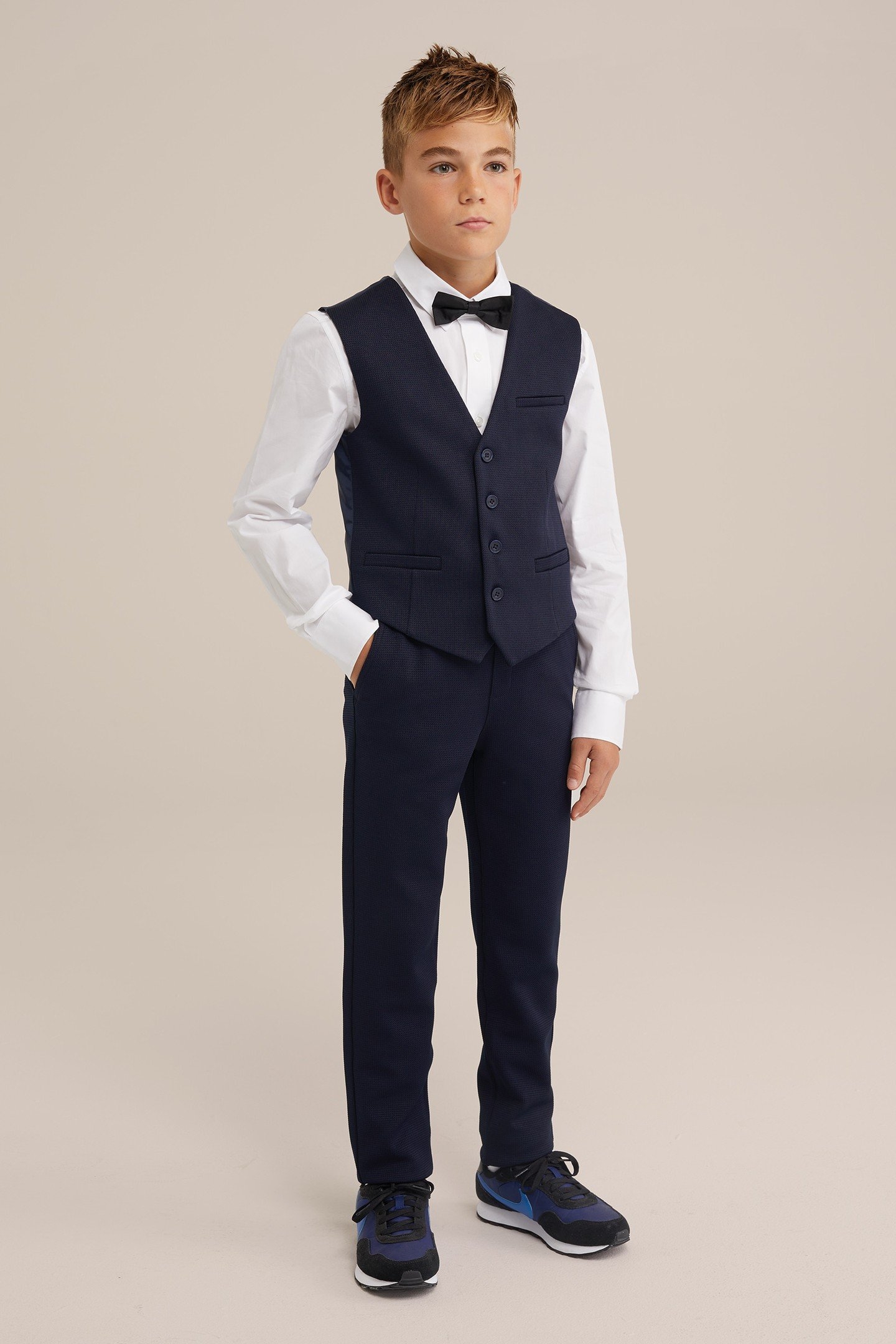 BOYS WAISTCOAT DARK BLUE 4