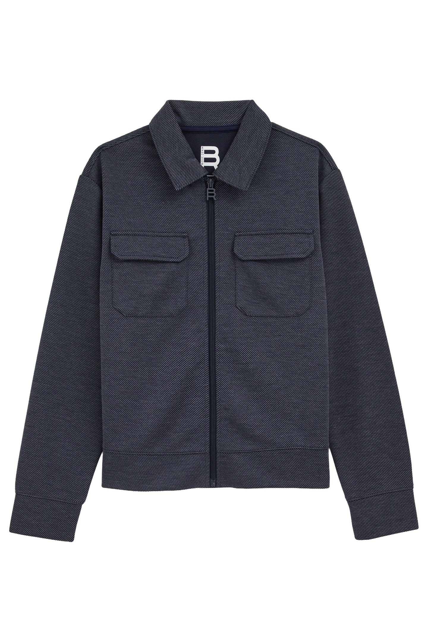 BOYS CARDIGAN WITH ZIPPER NAVY BLUE 1