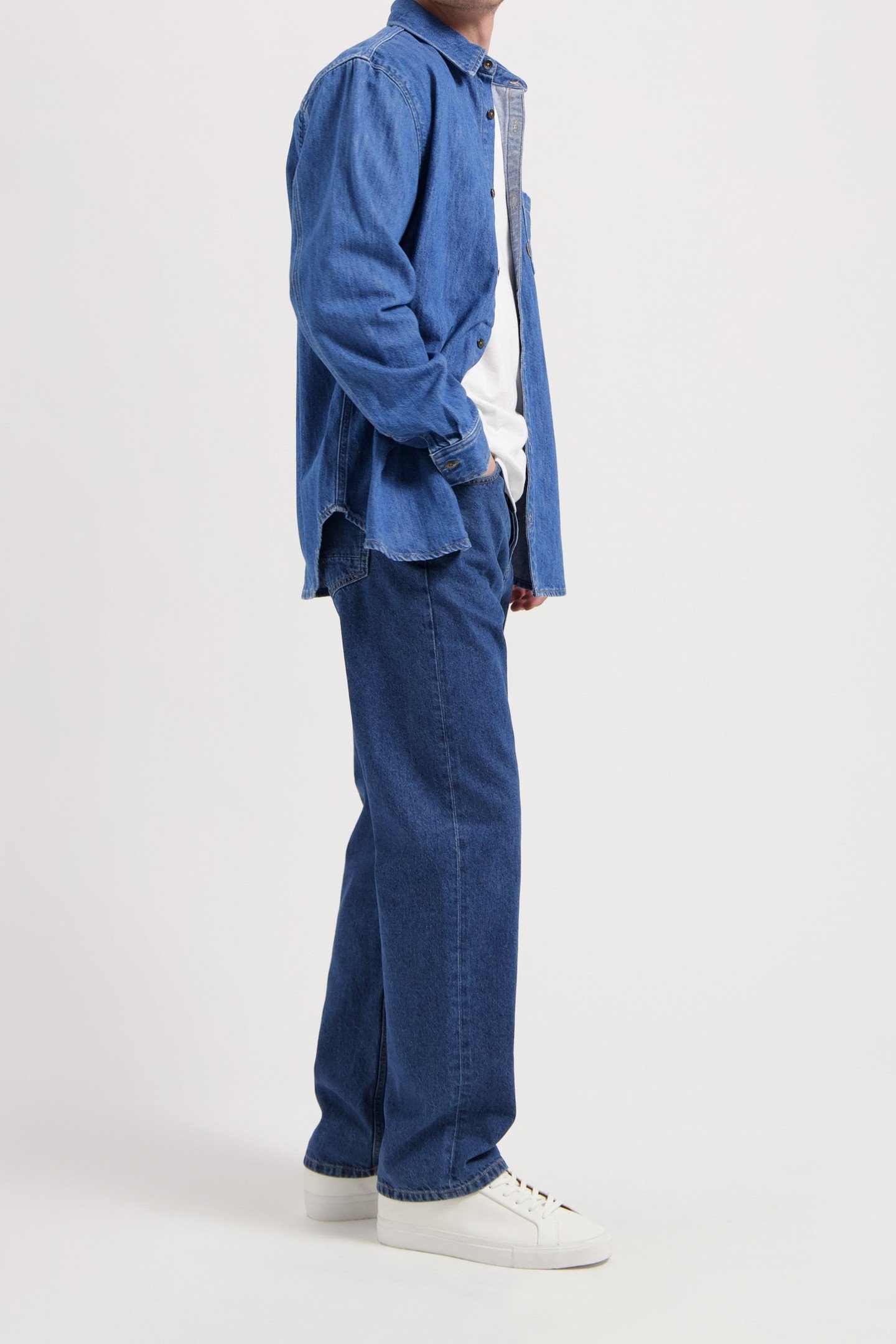 CHRIS DENIM SHIRT MEDIUM STONE 5