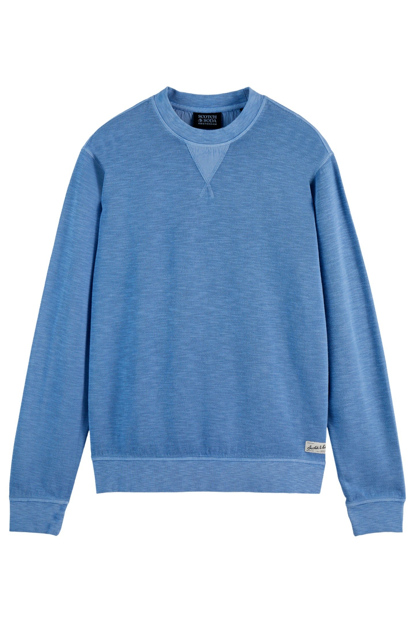 GARMENT DYE STRUCTURED SWEATSHIRT LAKE BLUE 2