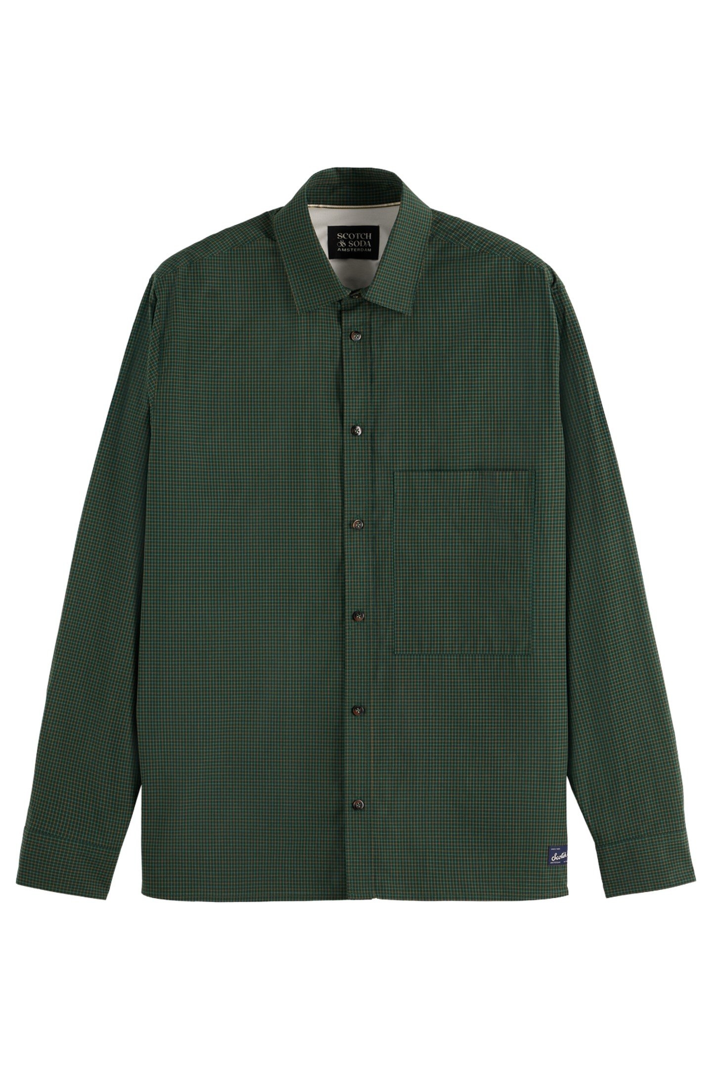 RELAXED FIT YARN-DYED MICRO-CHECK SHIRT MICRO CHECK GOLDEN B 1